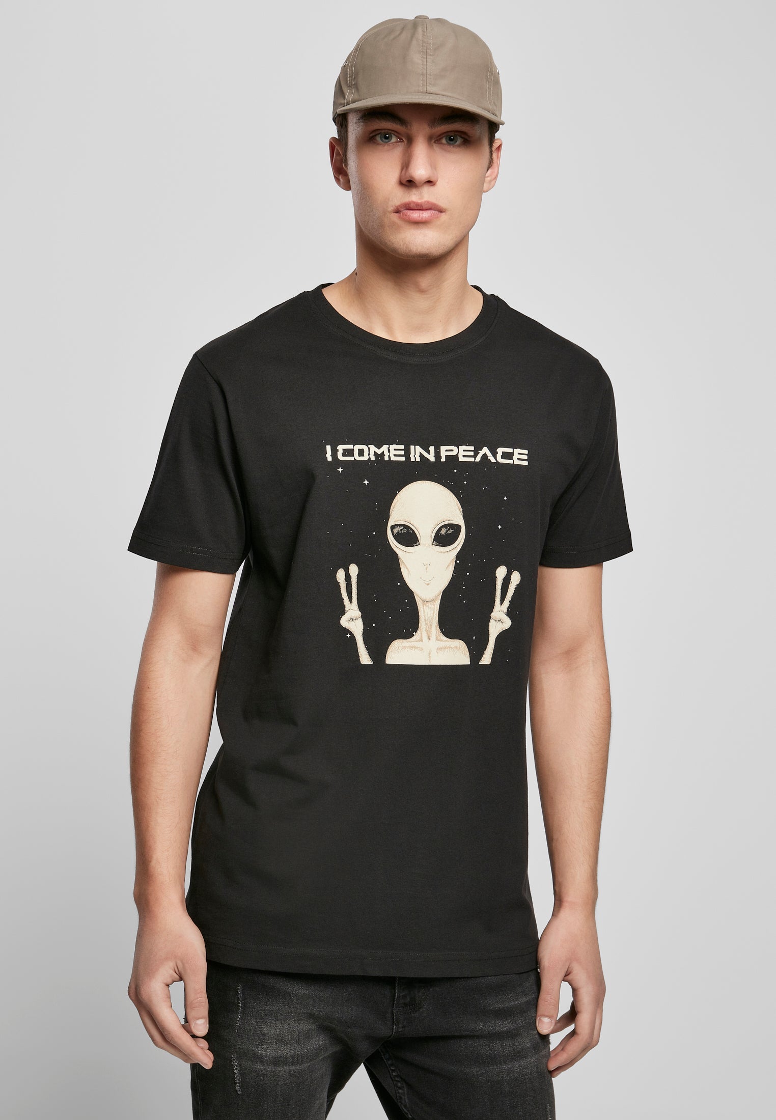 I Come In Peace Tee black XXL - workoutbrands.com