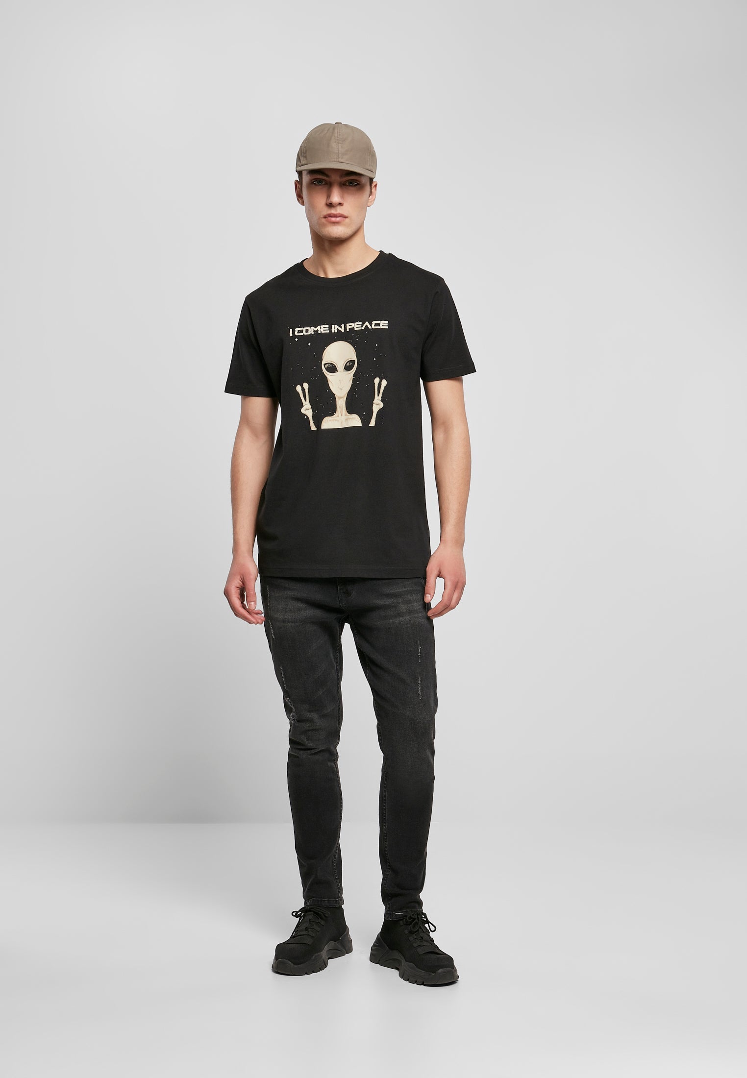 I Come In Peace Tee black XXL - workoutbrands.com