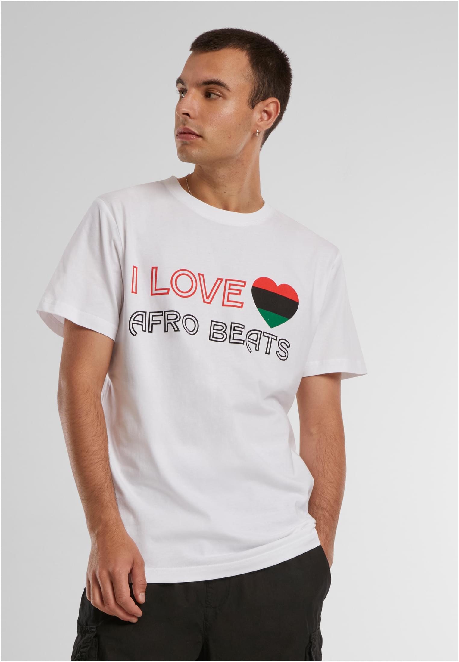 I Love Afro Beats Tee white XXL - workoutbrands.com
