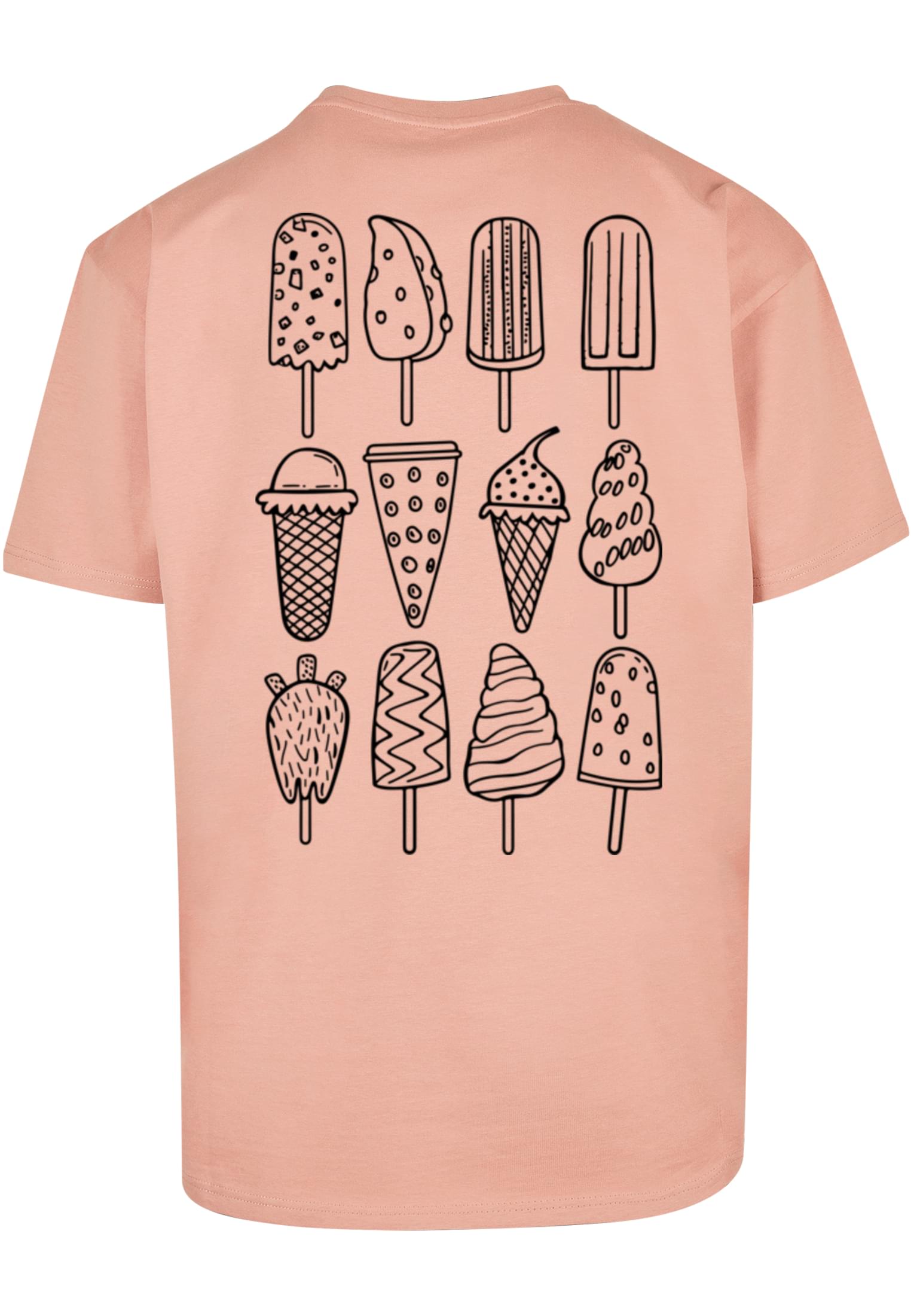 Ice Cream Oversized T-shirt softyellow XXL - workoutbrands.com