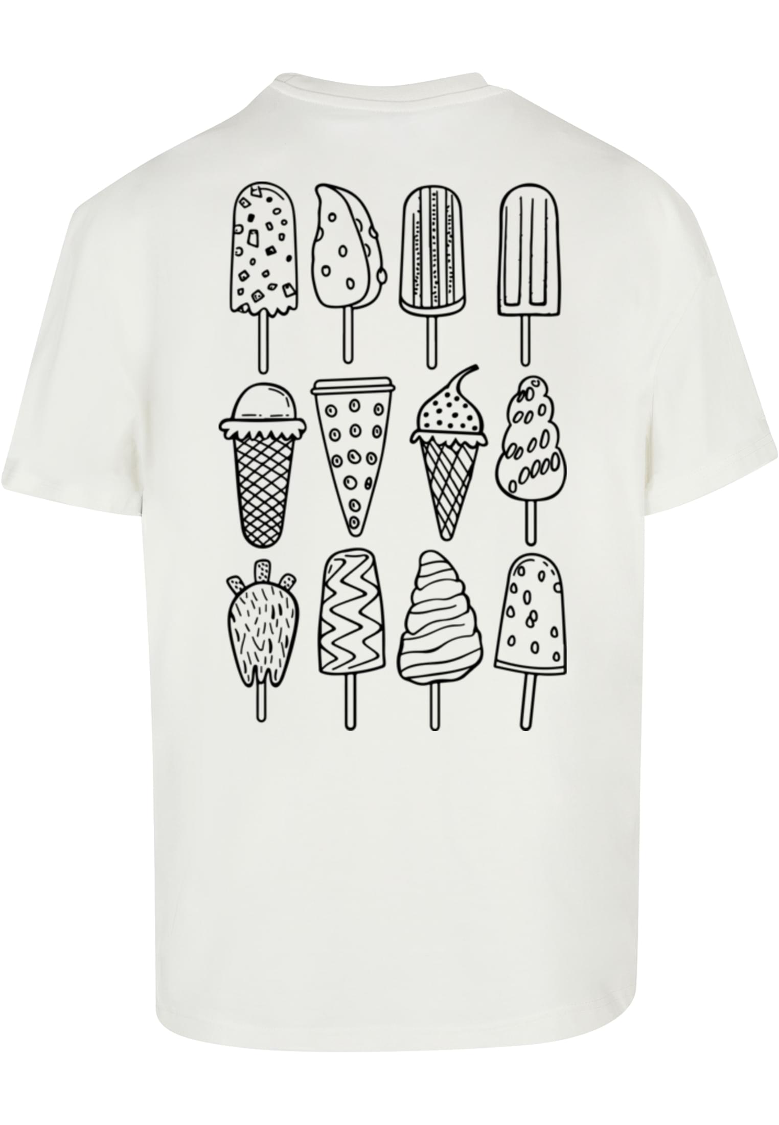 Ice Cream Oversized T-shirt softyellow XXL - workoutbrands.com