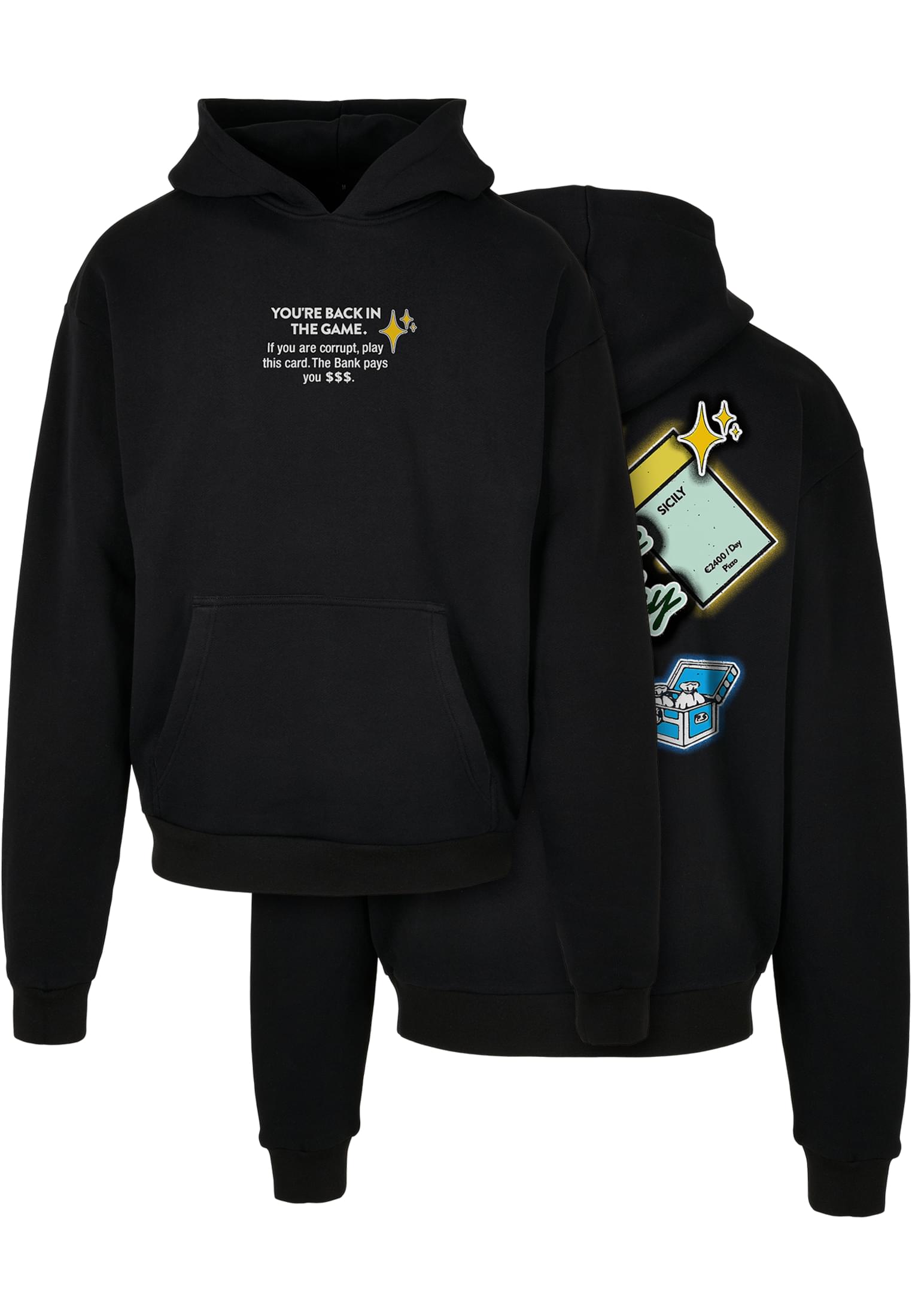 Intepol Ultraheavy Oversize Hoodie black XXL - workoutbrands.com