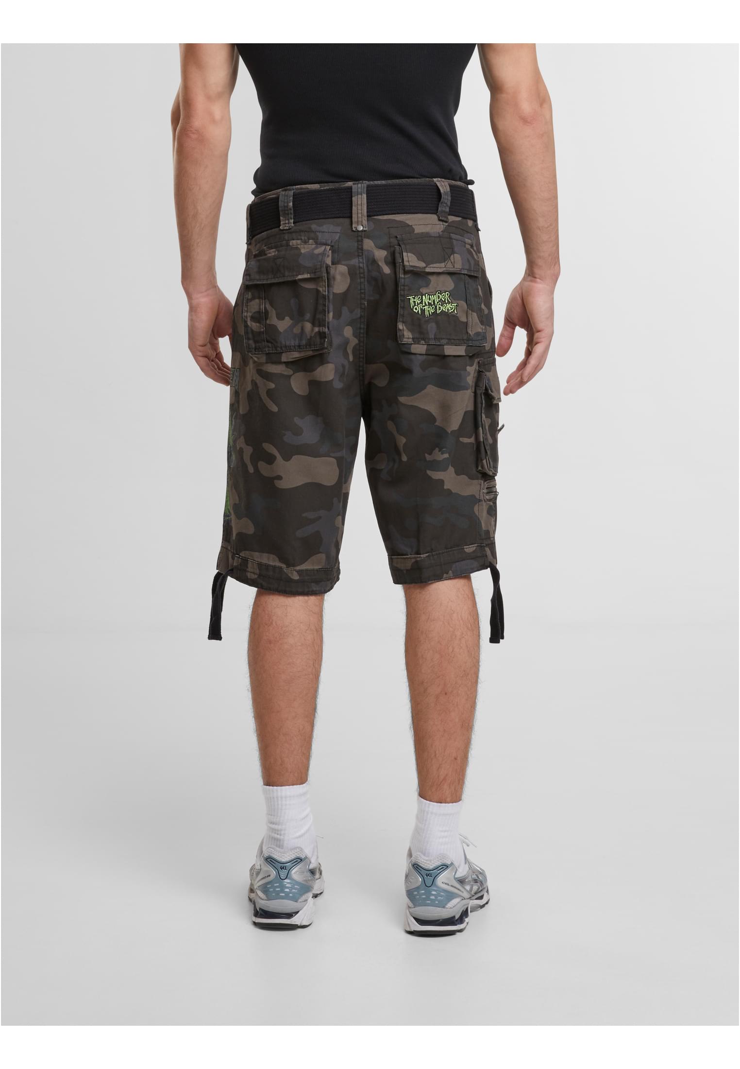 Iron Maiden Savage Shorts The Number of The Beast darkcamo 7XL - workoutbrands.com