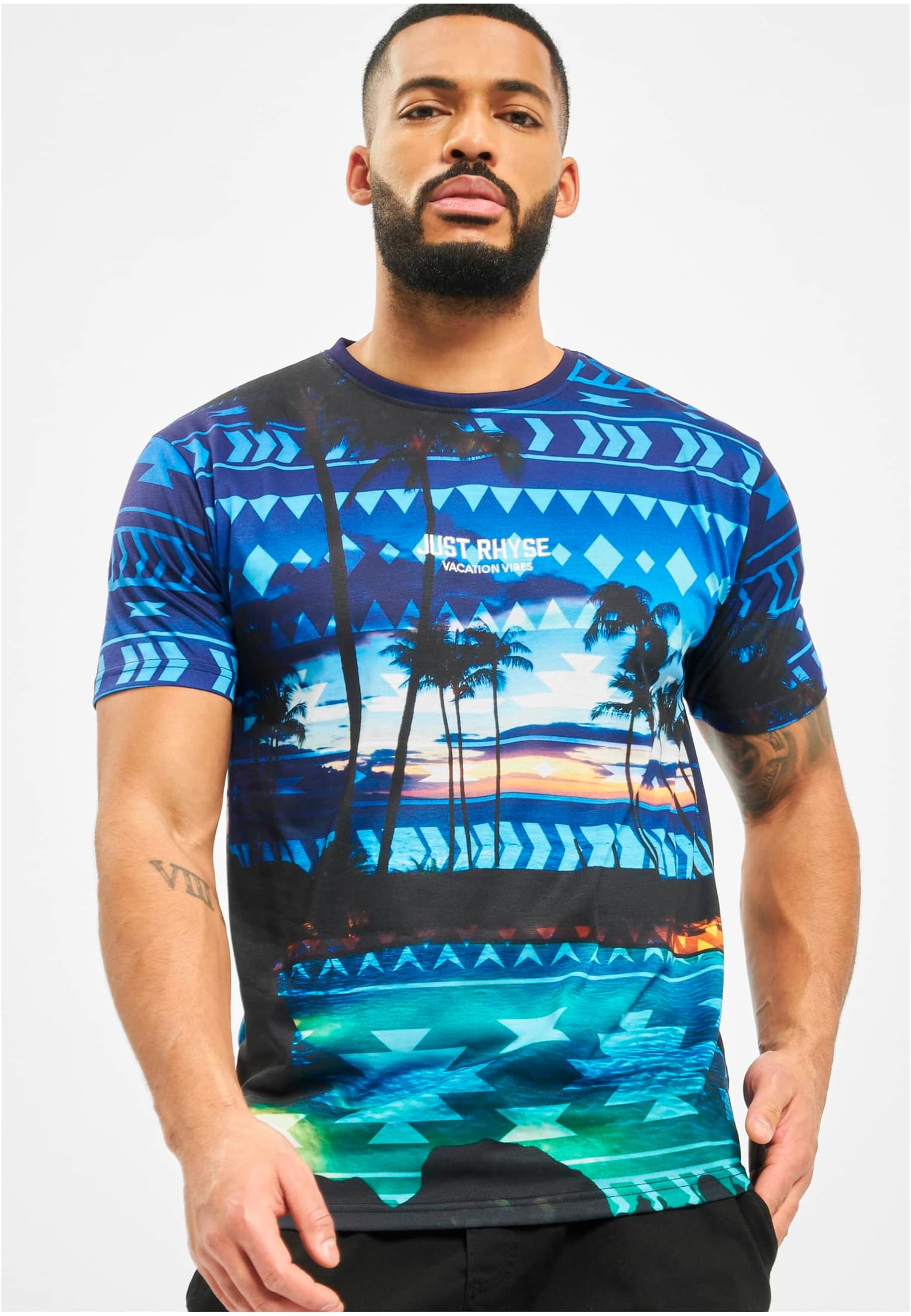 Just Rhyse Palm Coast T-Shirt colored XXL - workoutbrands.com