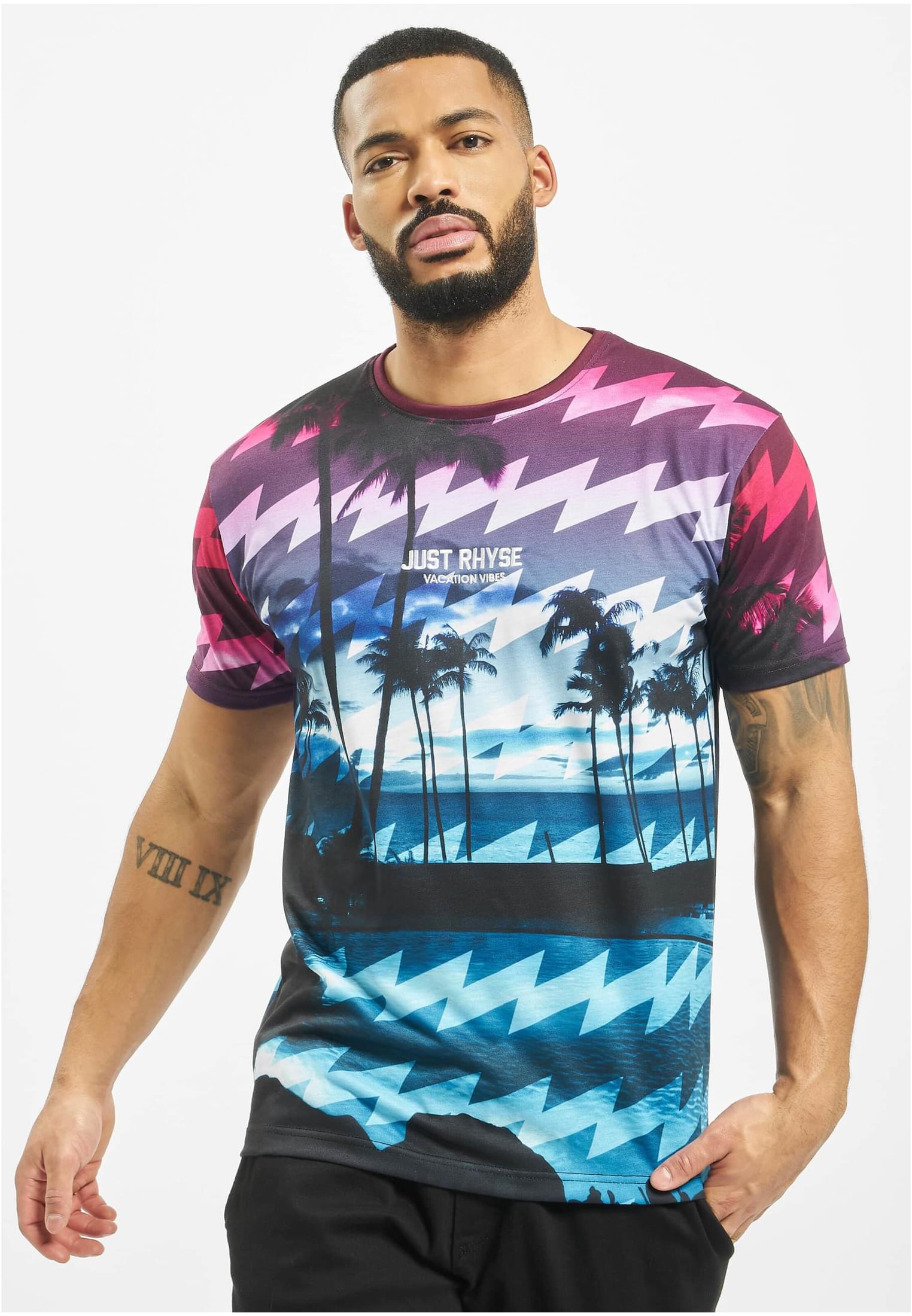 Just Rhyse Palm Coast T-Shirt colored XXL - workoutbrands.com