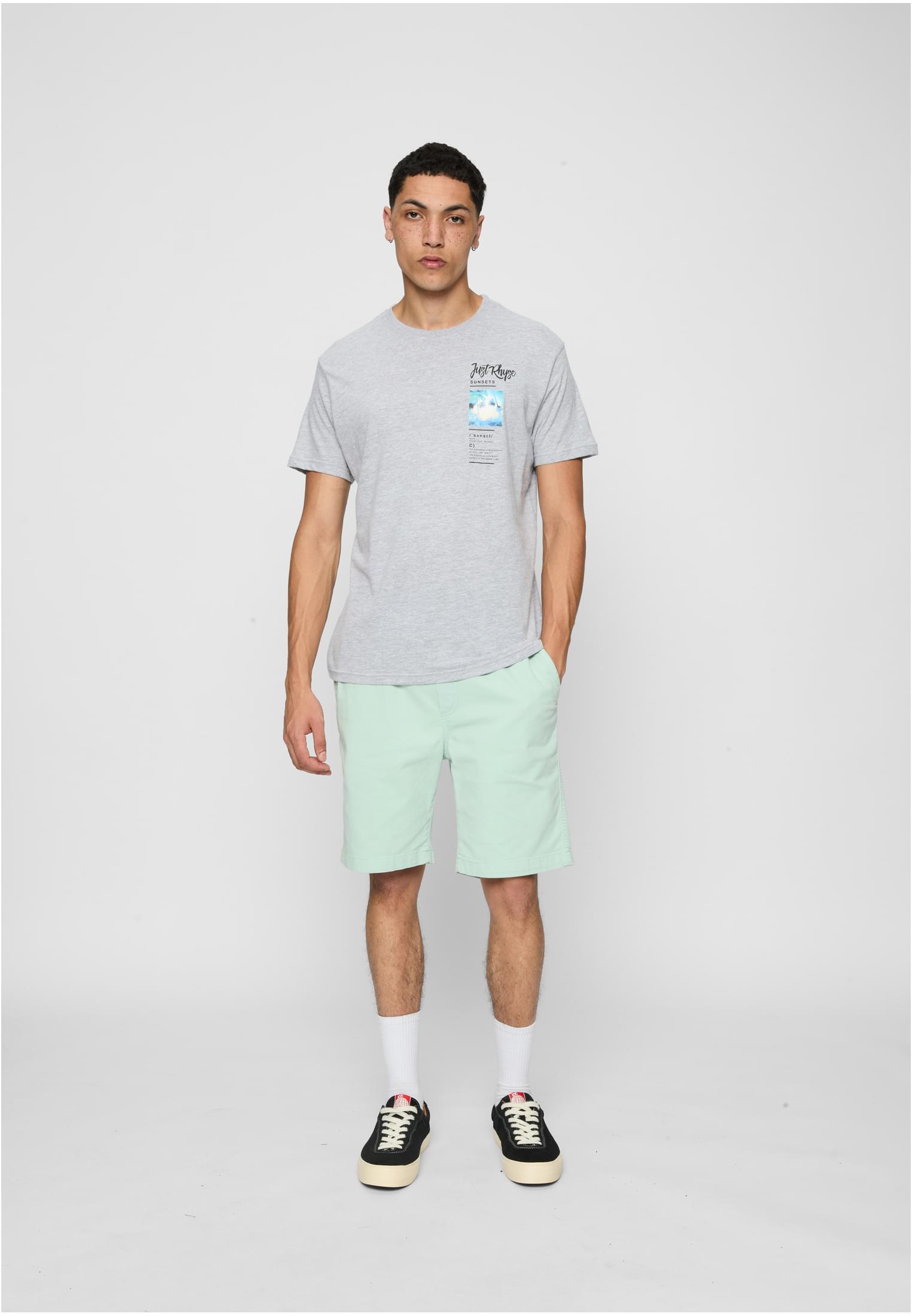 Just Rhyse Zoar T-Shirt grey melange XXL - workoutbrands.com