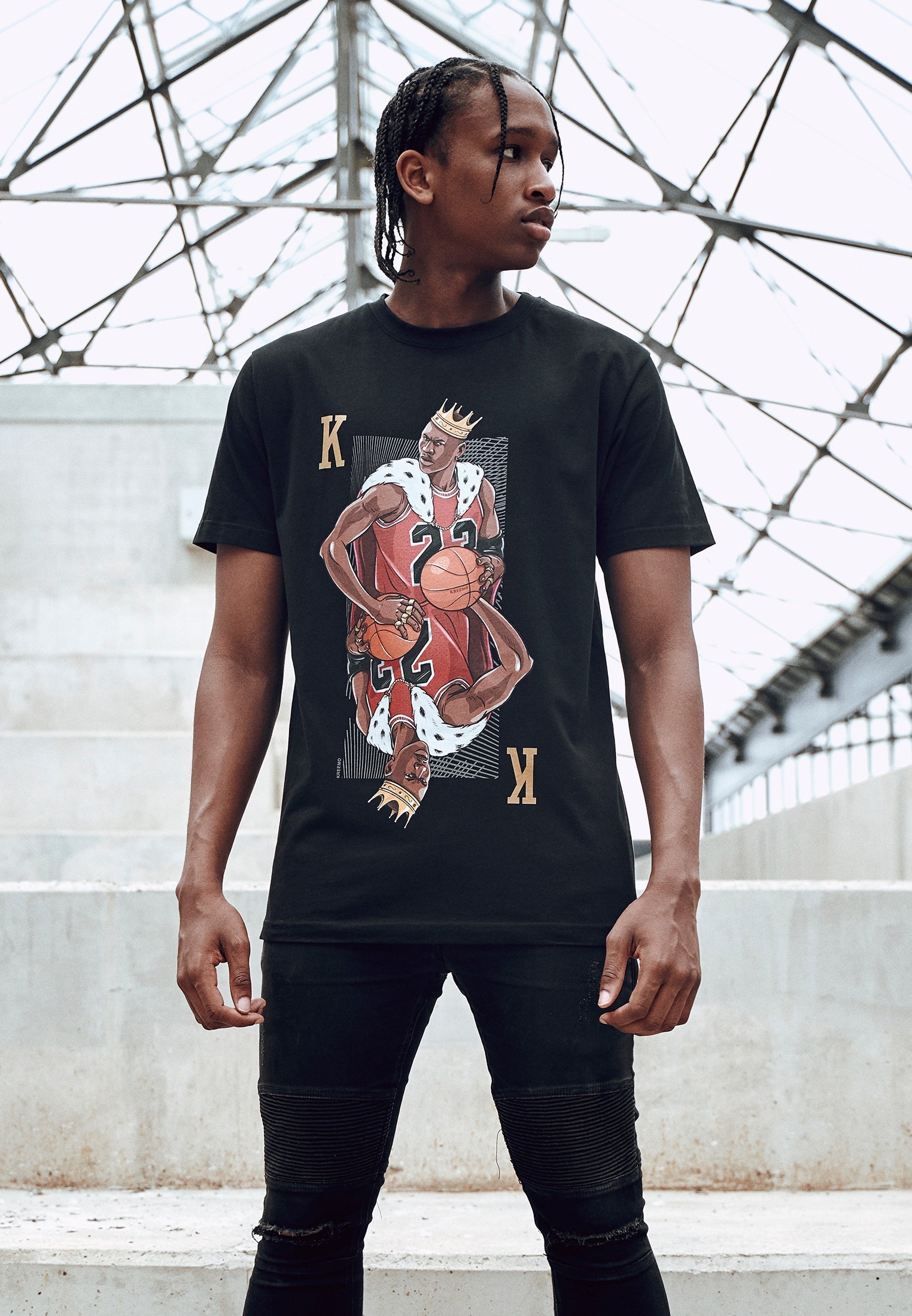 King Mike Tee black XXL - workoutbrands.com