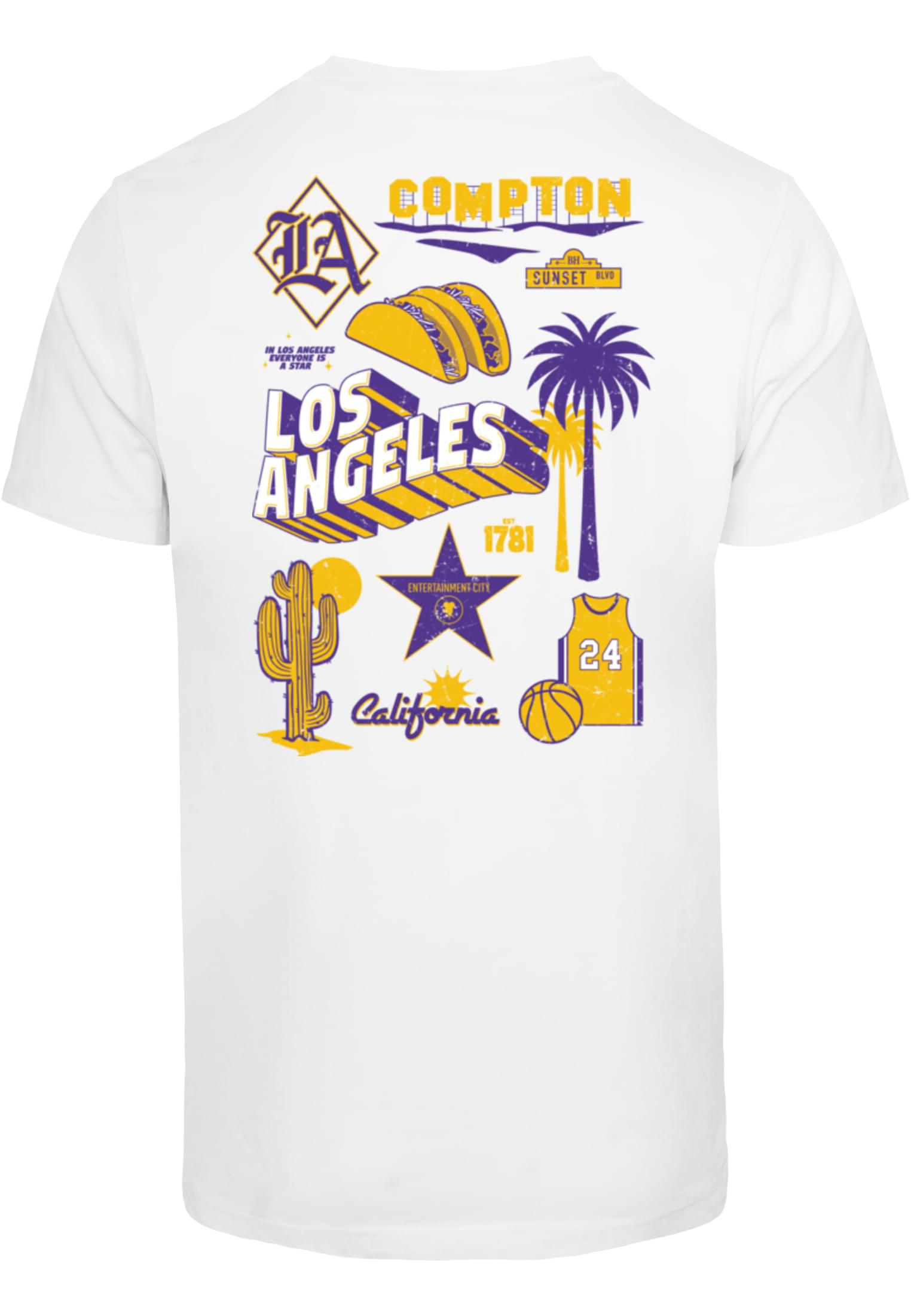 LA City Print Tee white XXL - workoutbrands.com