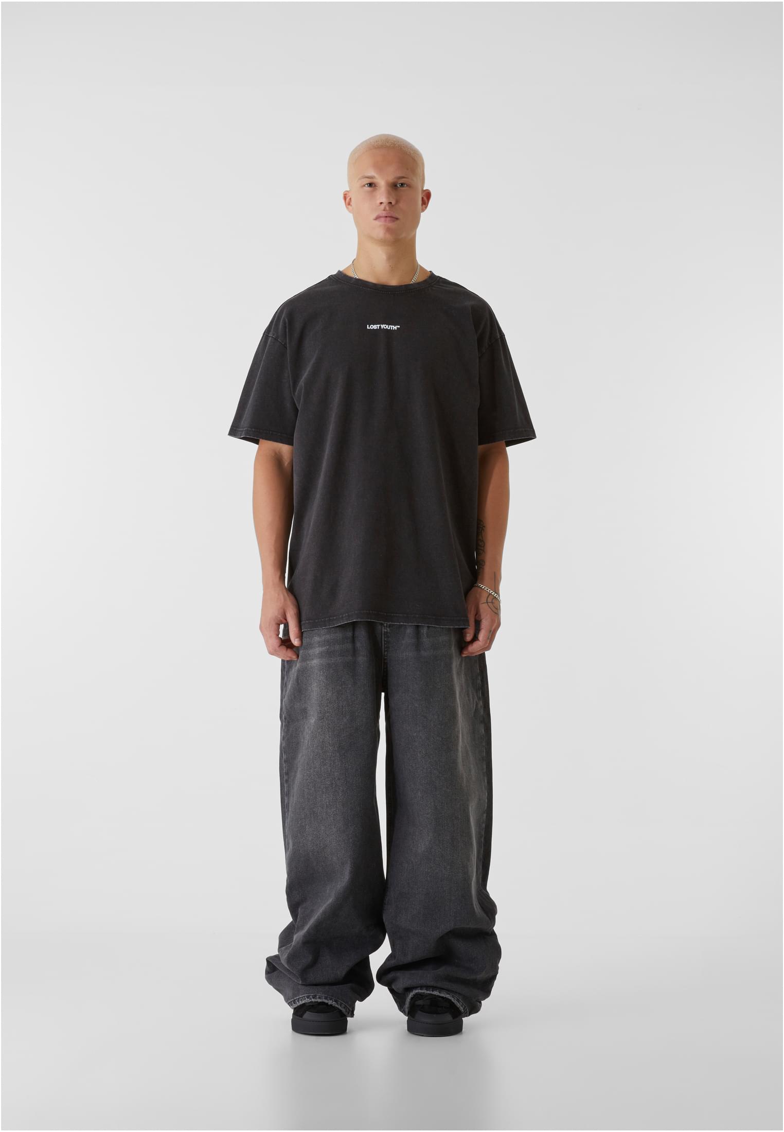 LY ACID WASHED TEE CHAOS