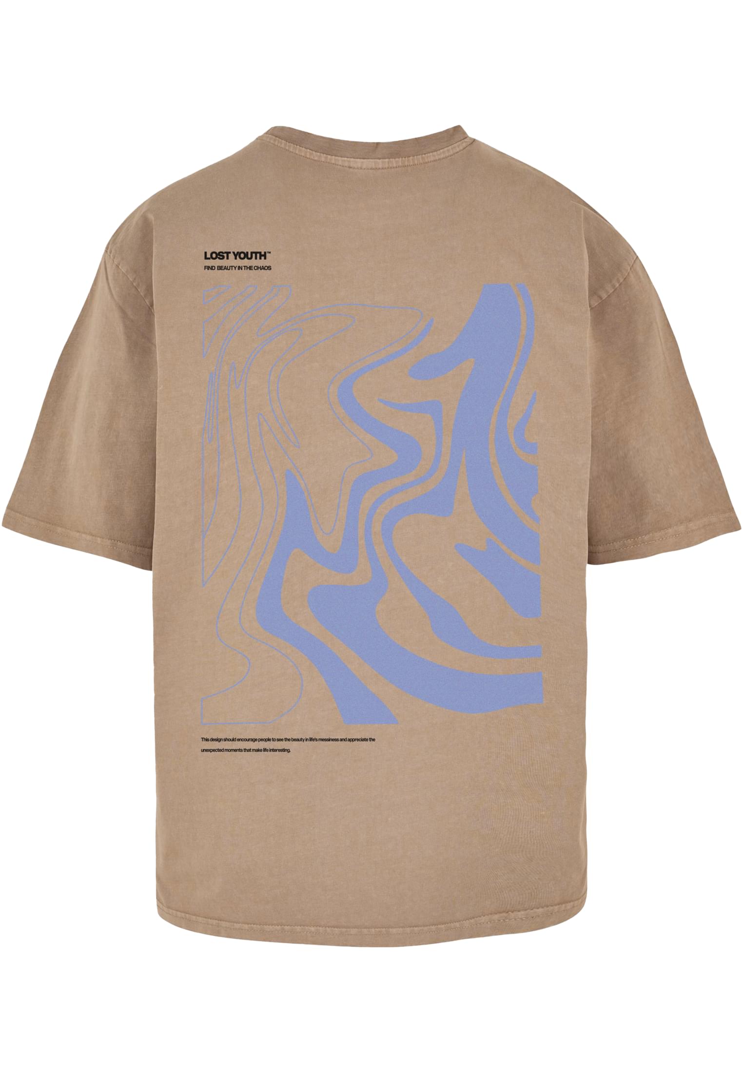 LY ACID WASHED TEE CHAOS