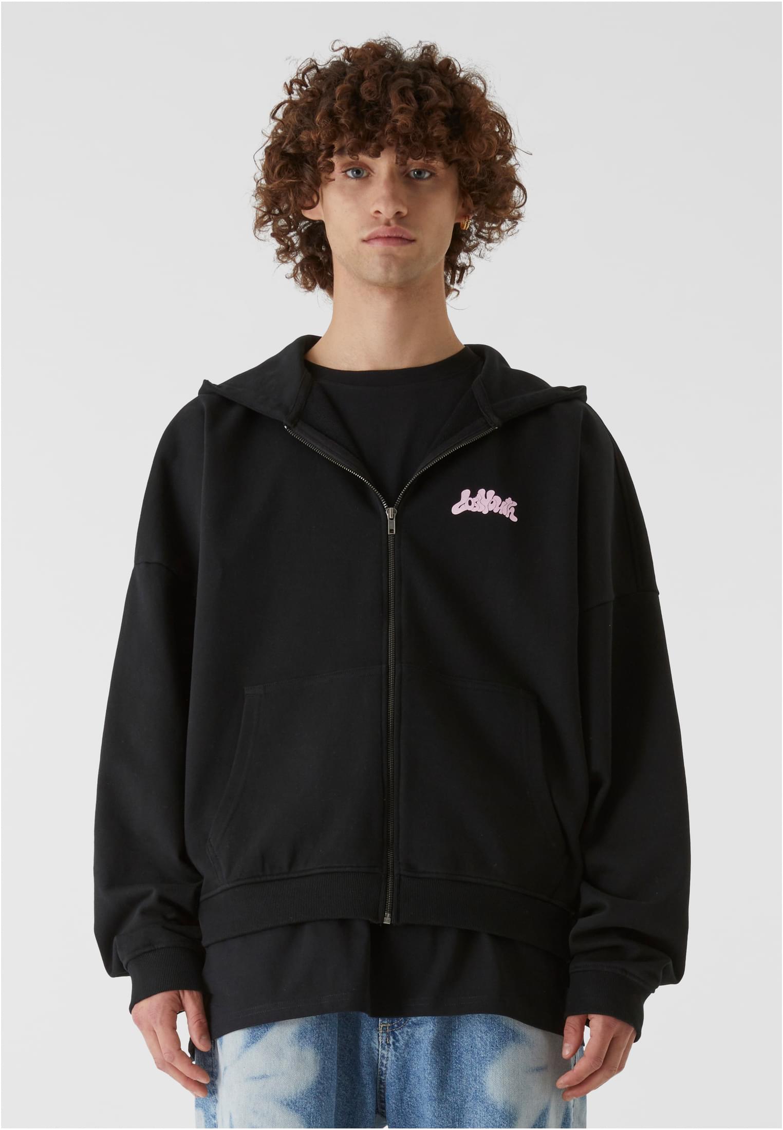 LY Zip Hoody Flower Waves