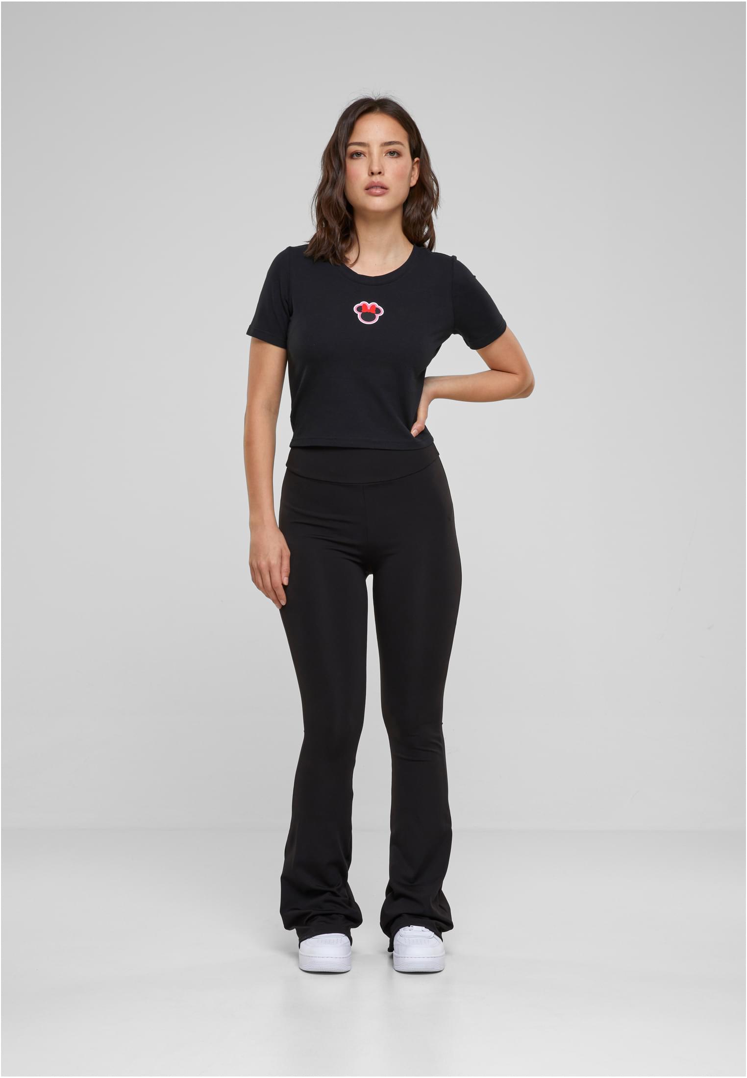 Ladies Disney 100 Minnie Badge Tee black XXL - workoutbrands.com