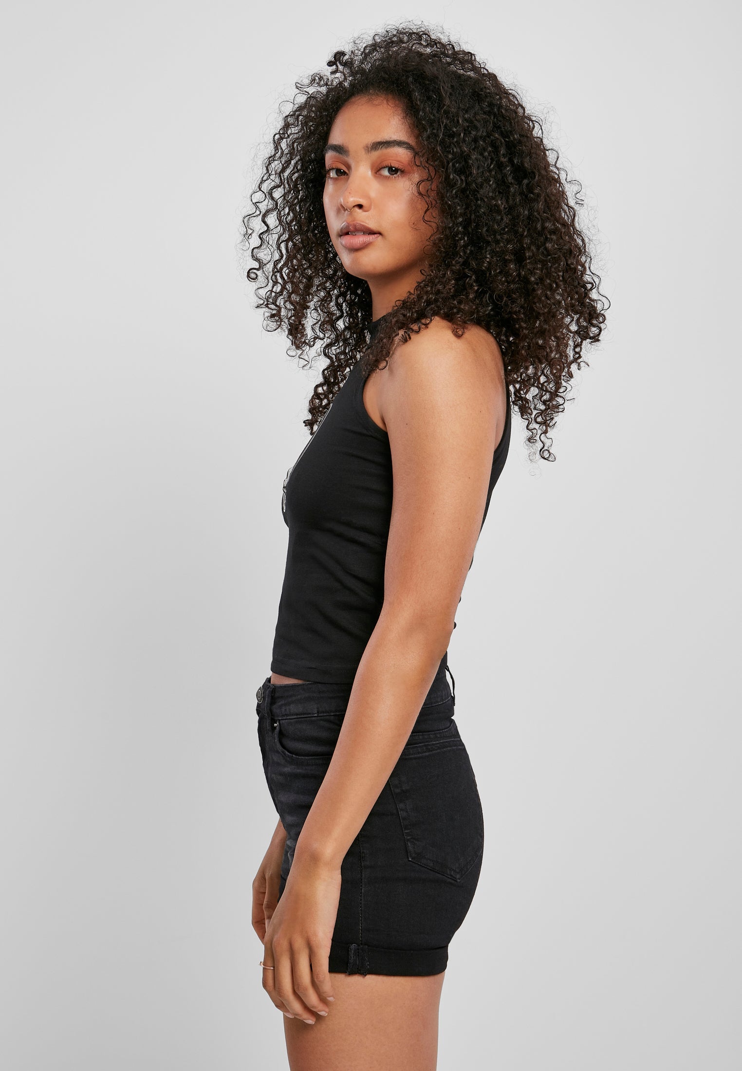 Ladies Dragon Turtleneck Short Top white XXL - workoutbrands.com