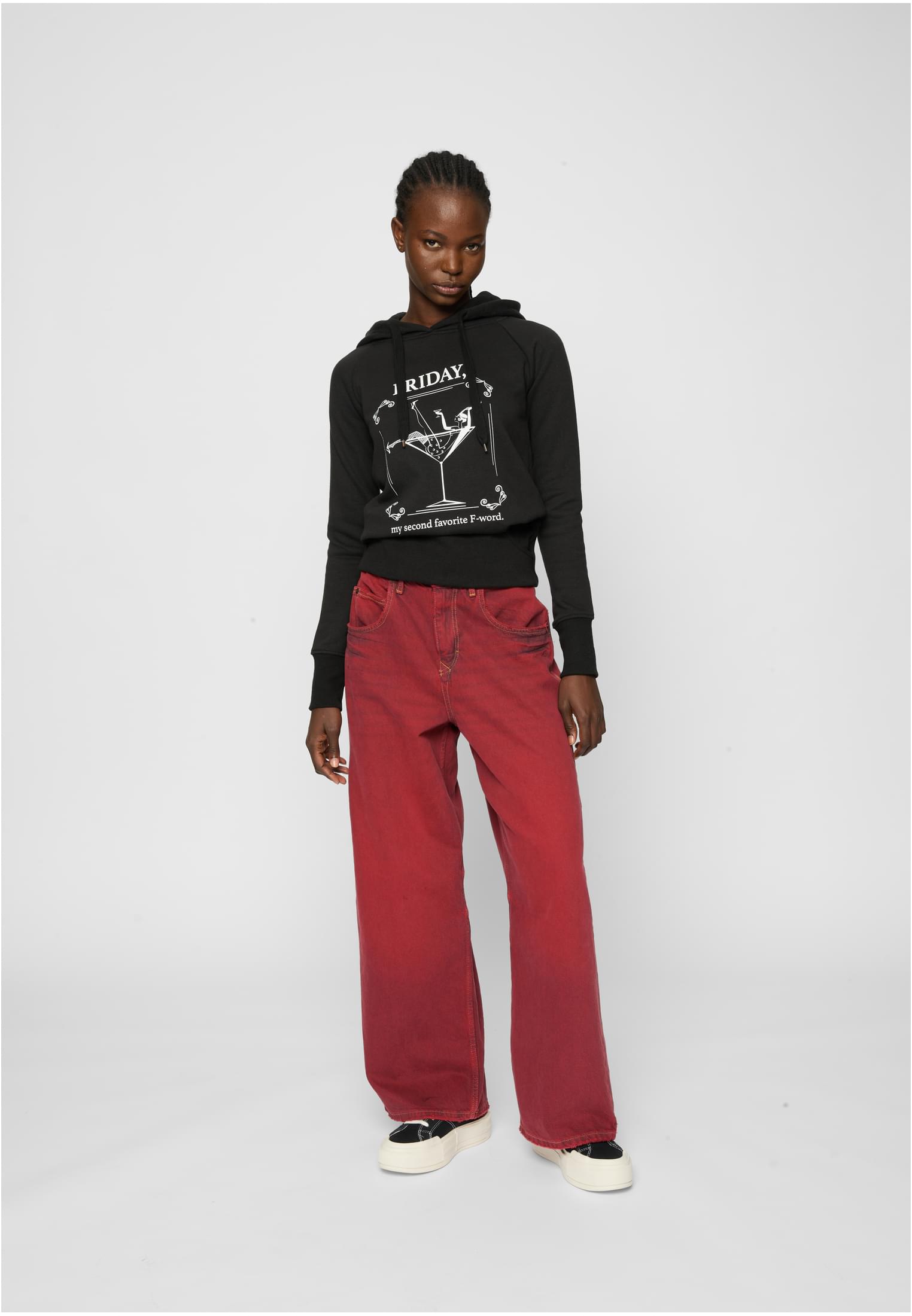 Ladies F-Word Hoody grey XS - workoutbrands.com