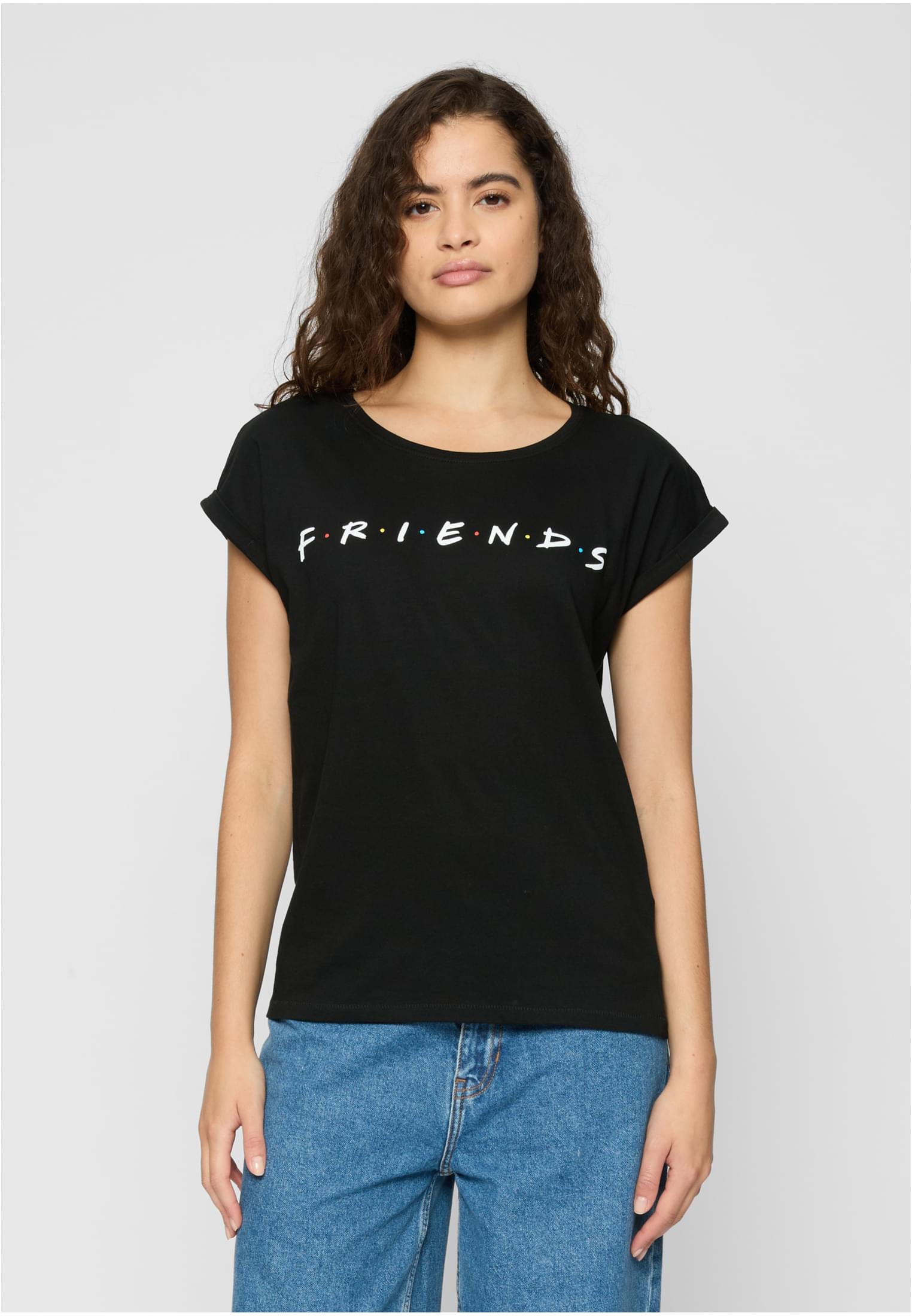 Ladies Friends Logo Tee black XXL - workoutbrands.com