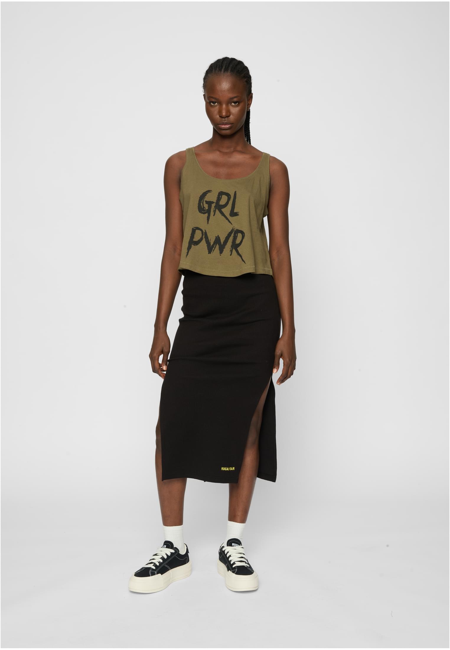 Ladies GRL PWR Tank heather grey XS - workoutbrands.com