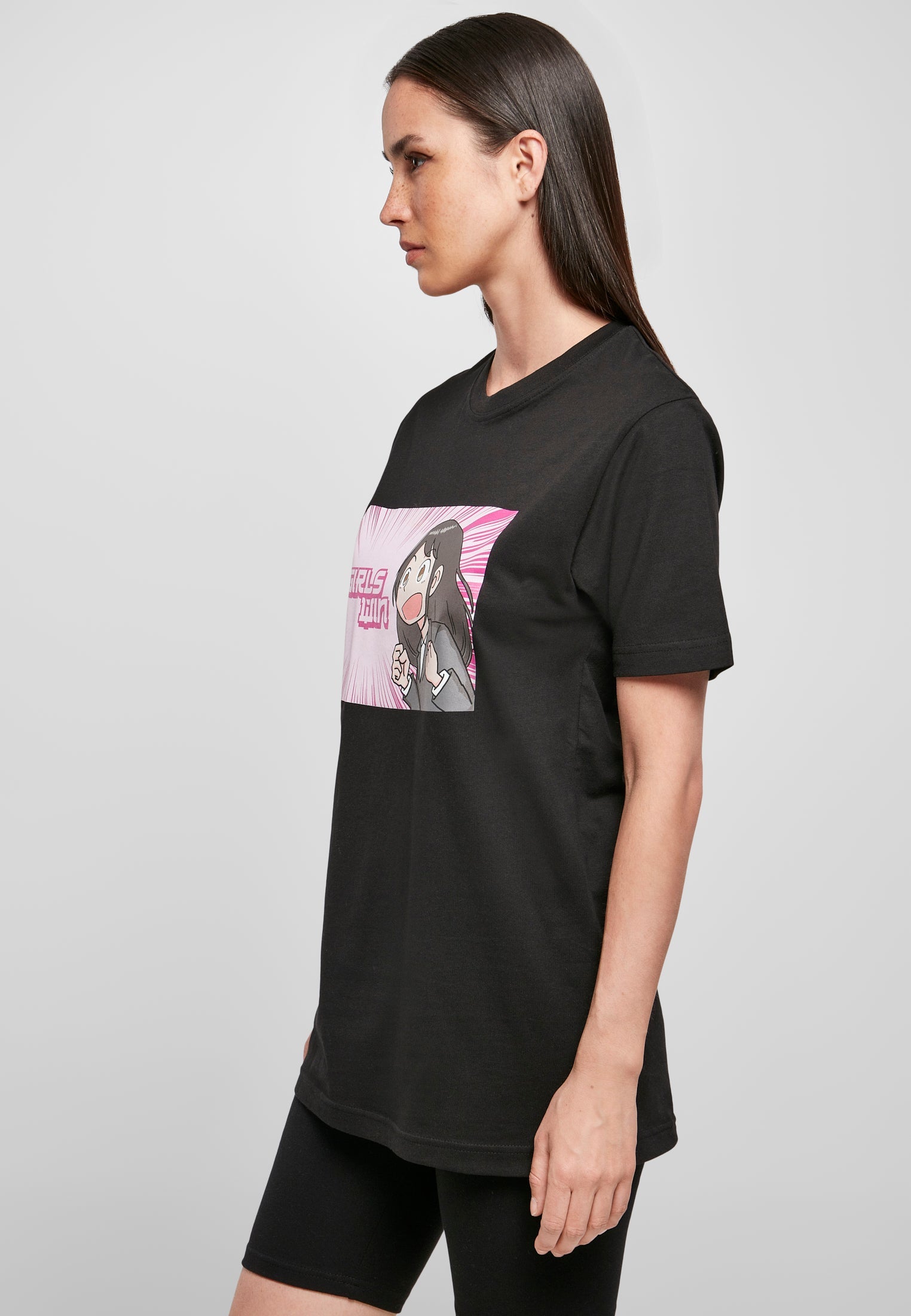 Ladies Girls Win Tee black XS - workoutbrands.com