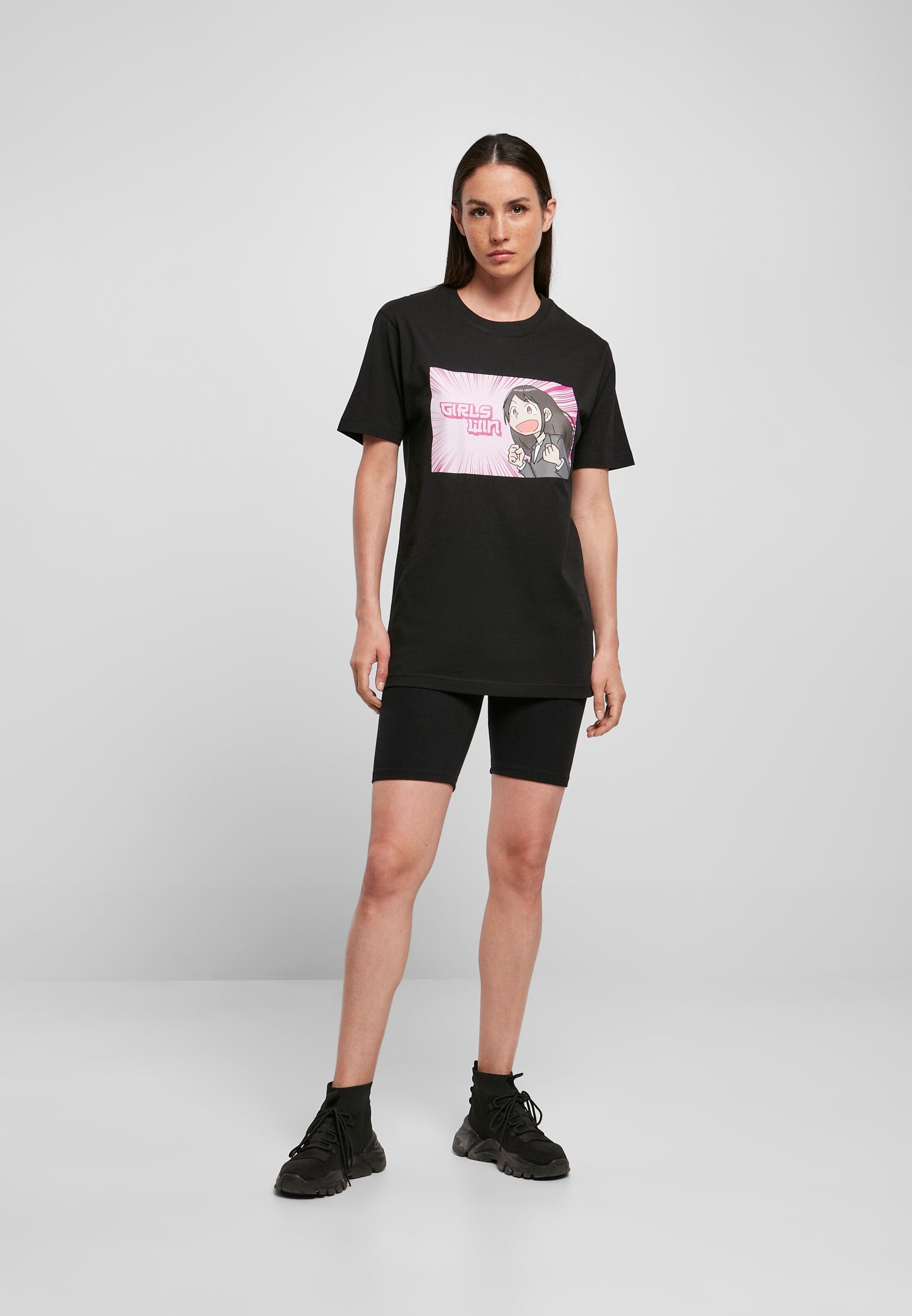 Ladies Girls Win Tee black XS - workoutbrands.com