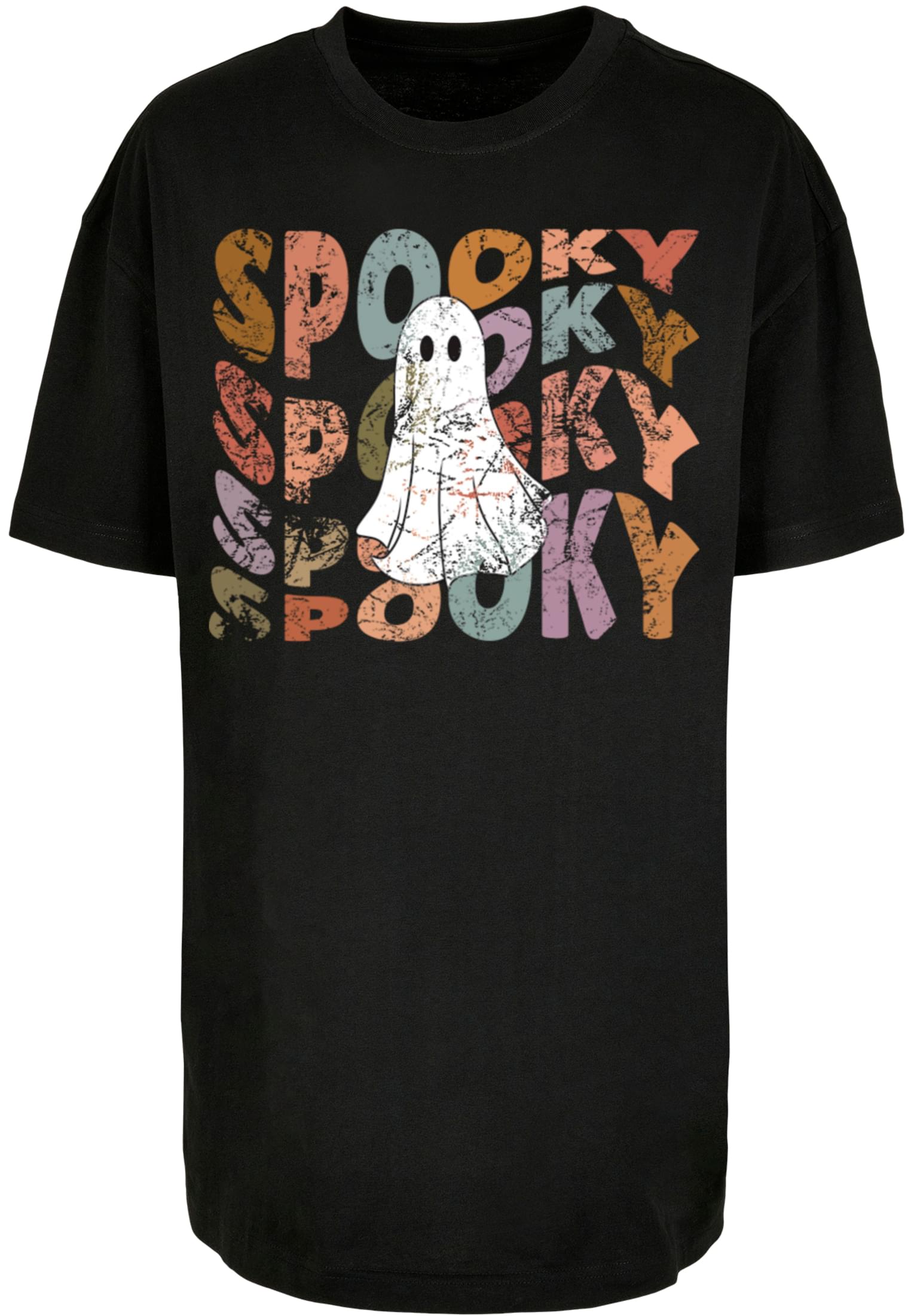Ladies Halloween - Spooky Ghost Tee black XXL - workoutbrands.com