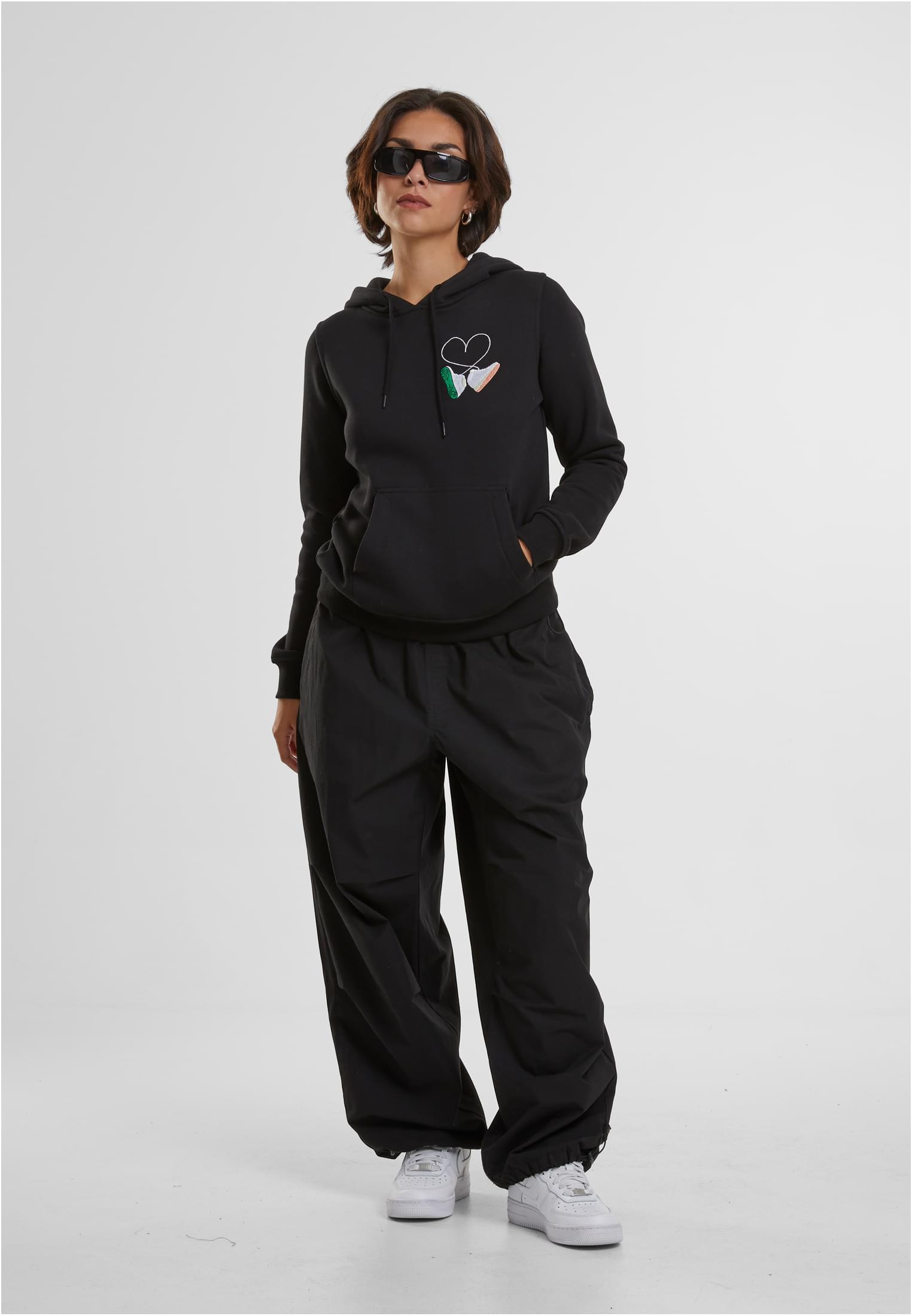 Ladies Kicks Love EMB Hoody black XS - workoutbrands.com