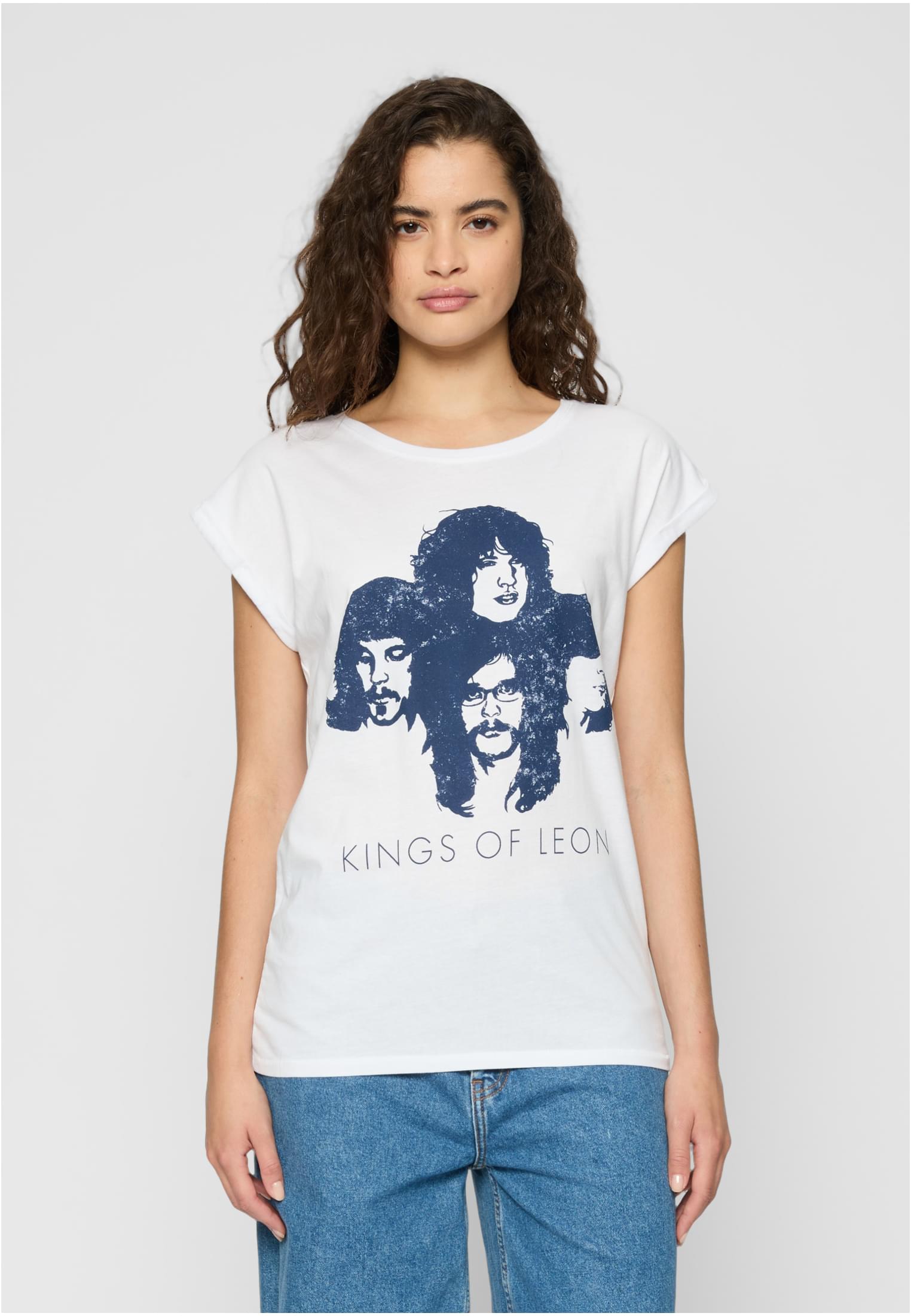 Ladies Kings of Leon Silhouette Tee white XS - workoutbrands.com