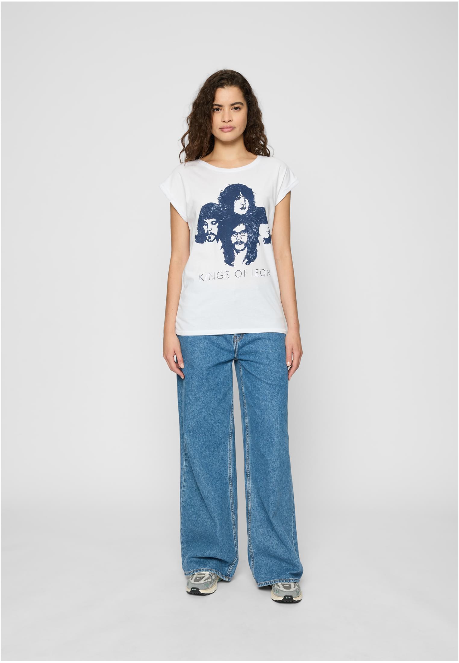 Ladies Kings of Leon Silhouette Tee white XS - workoutbrands.com