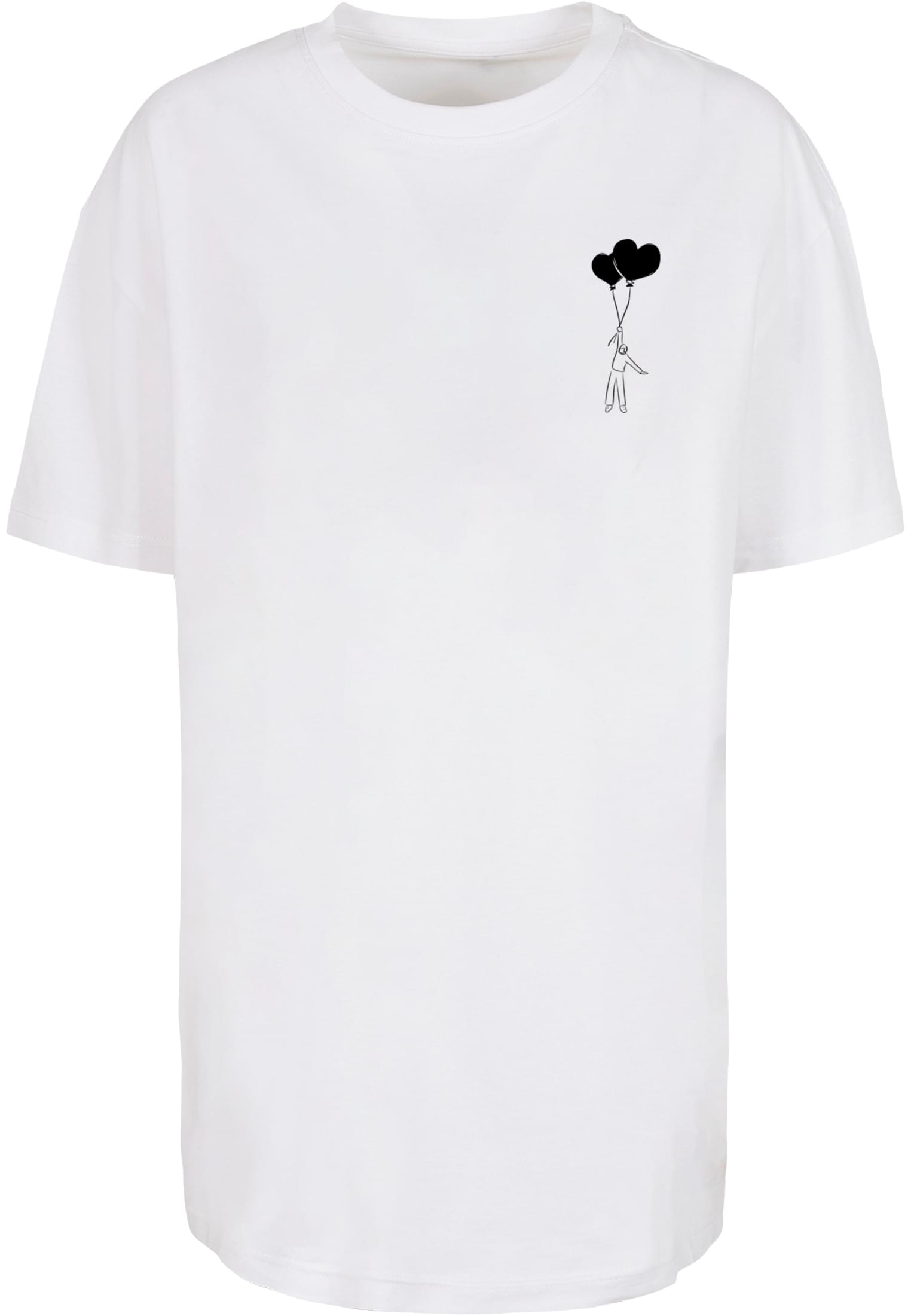 Ladies Love In The Air Oversized Boyfriend Tee white XXL - workoutbrands.com