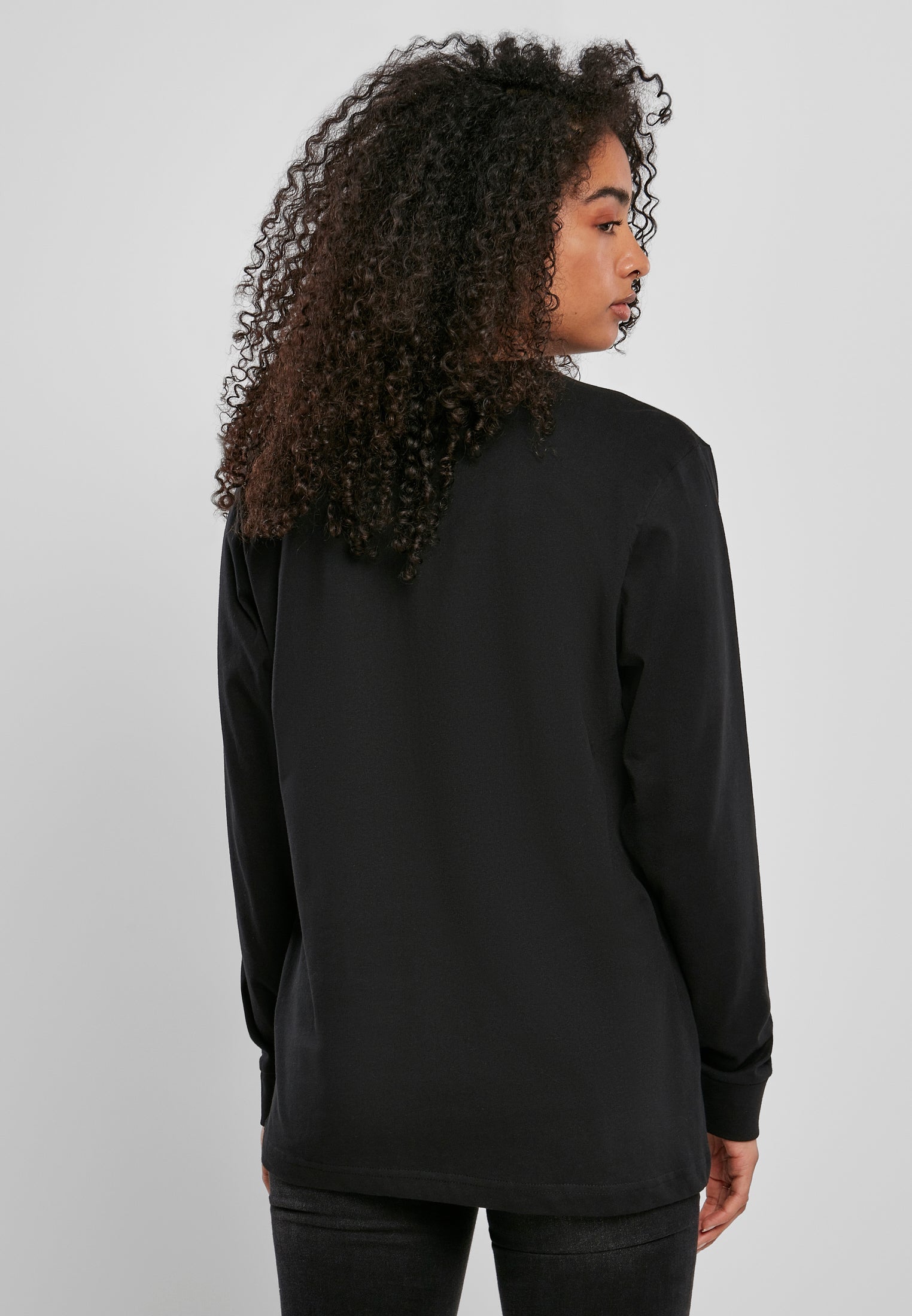 Ladies Magic Monday Slogan Longsleeve black XXL - workoutbrands.com
