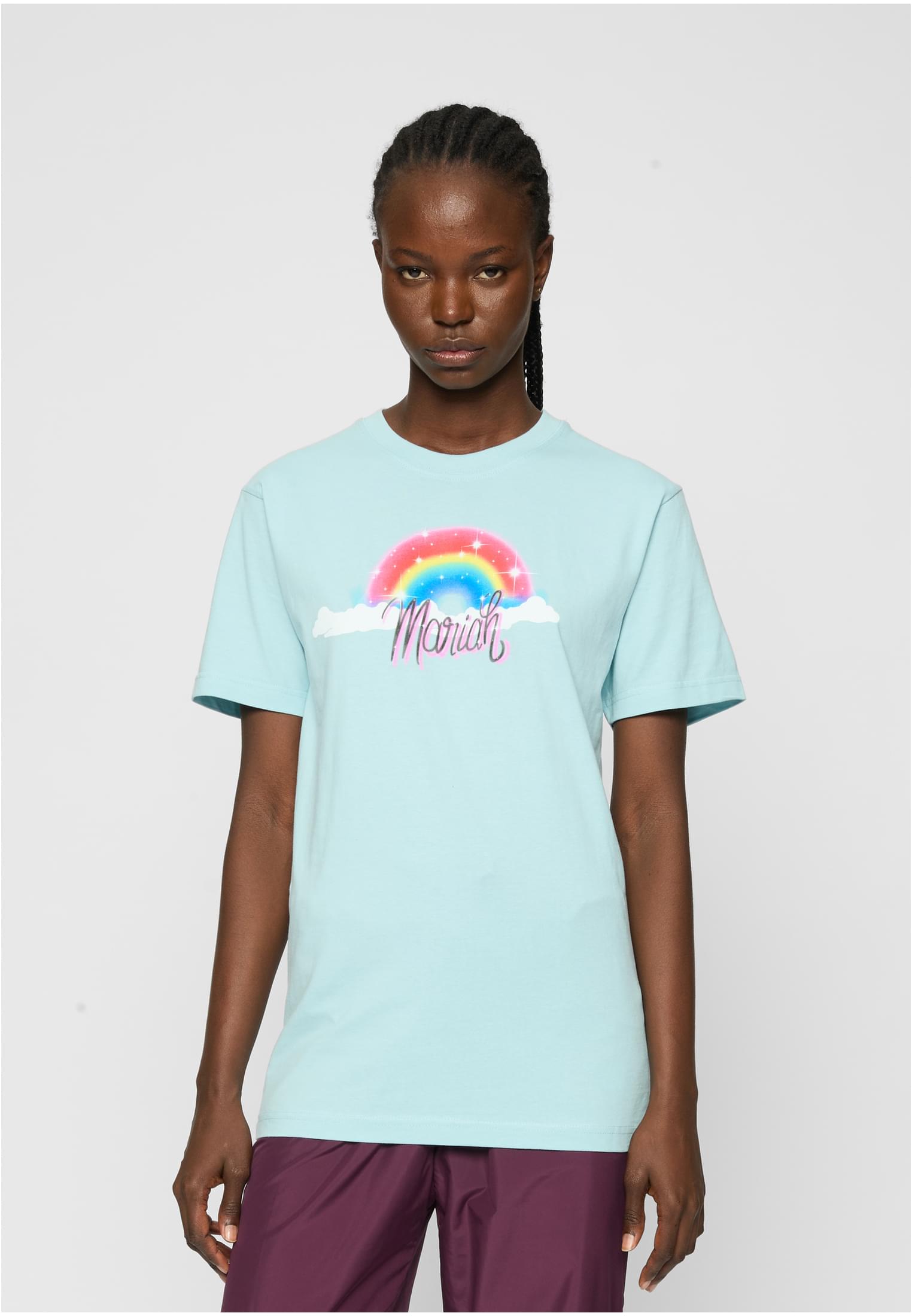 Ladies Mariah Rainbow Tee ocean blue XS - workoutbrands.com
