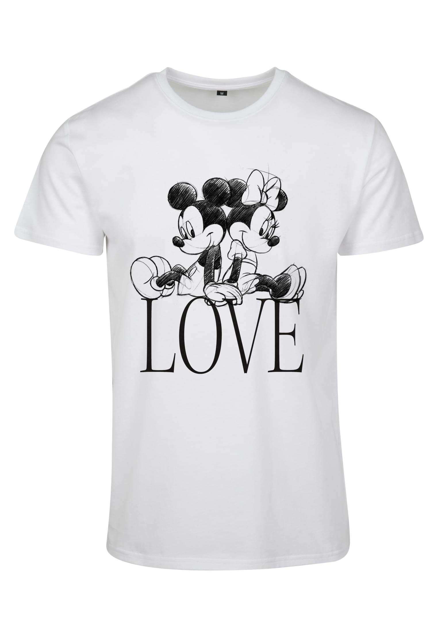 Ladies Minnie Loves Mickey Tee pink marshmallow XXL - workoutbrands.com