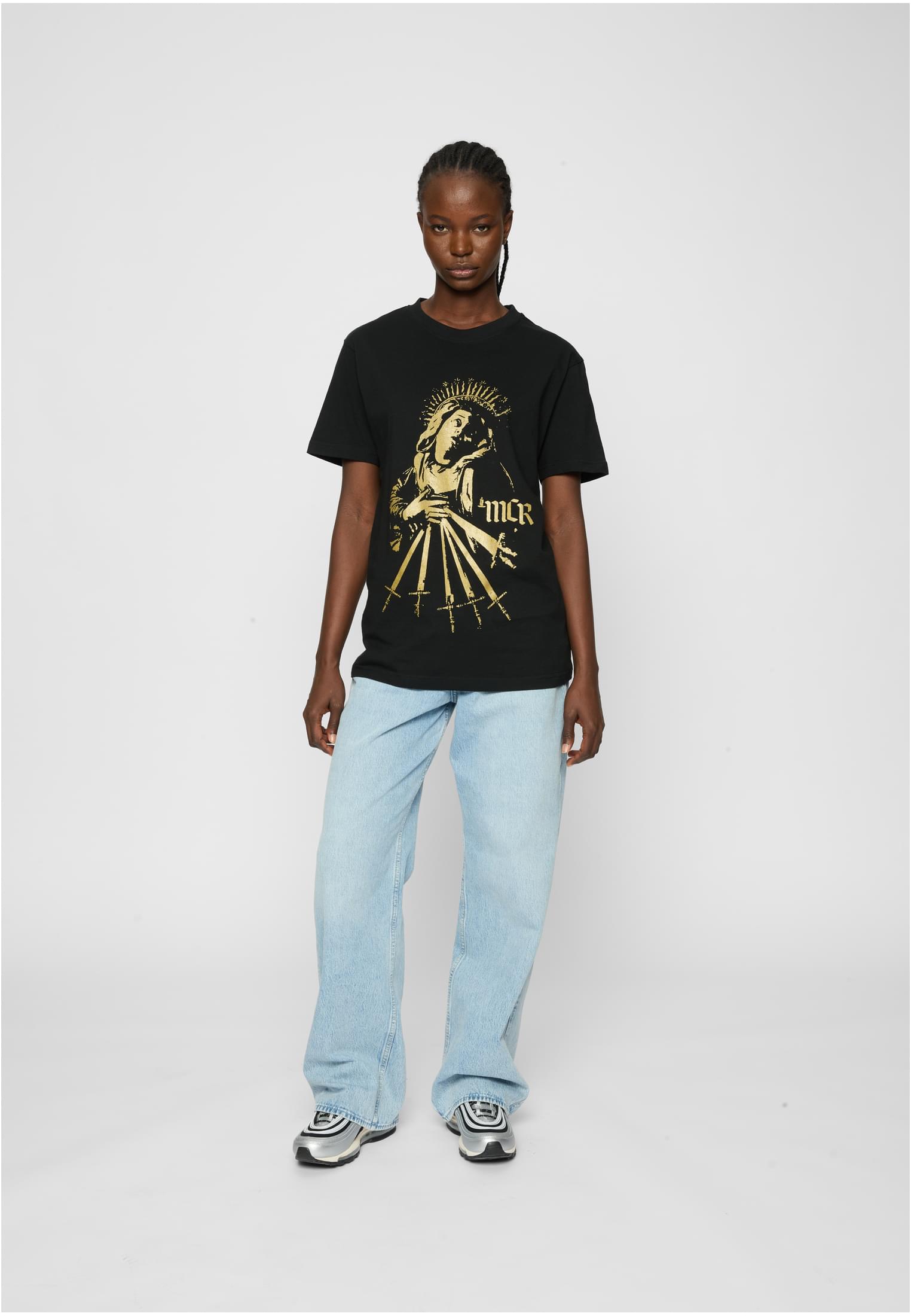 Ladies My Chemical Romance Gold Lady Tee black XS - workoutbrands.com