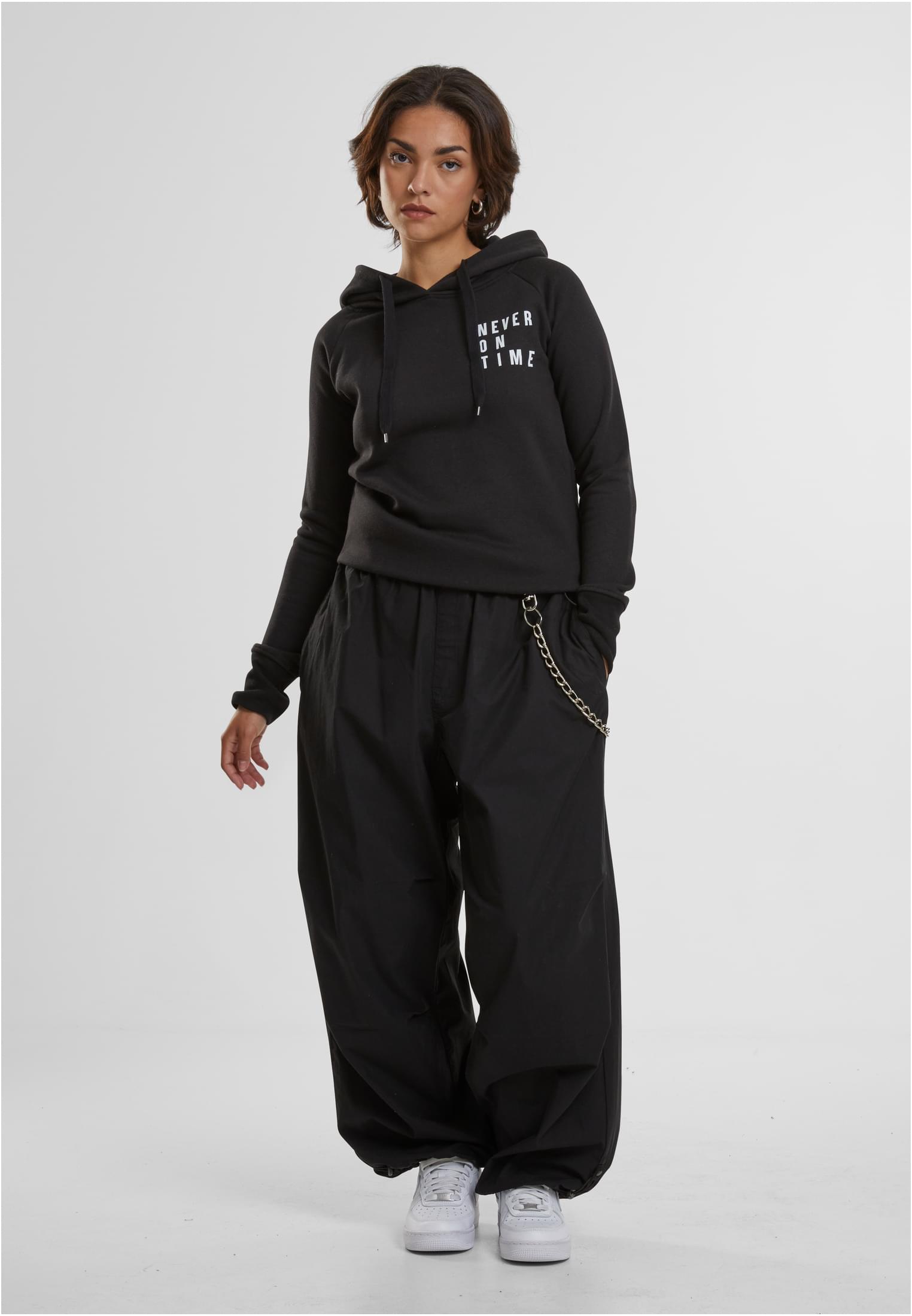 Ladies Never On Time Hoody grey XS - workoutbrands.com