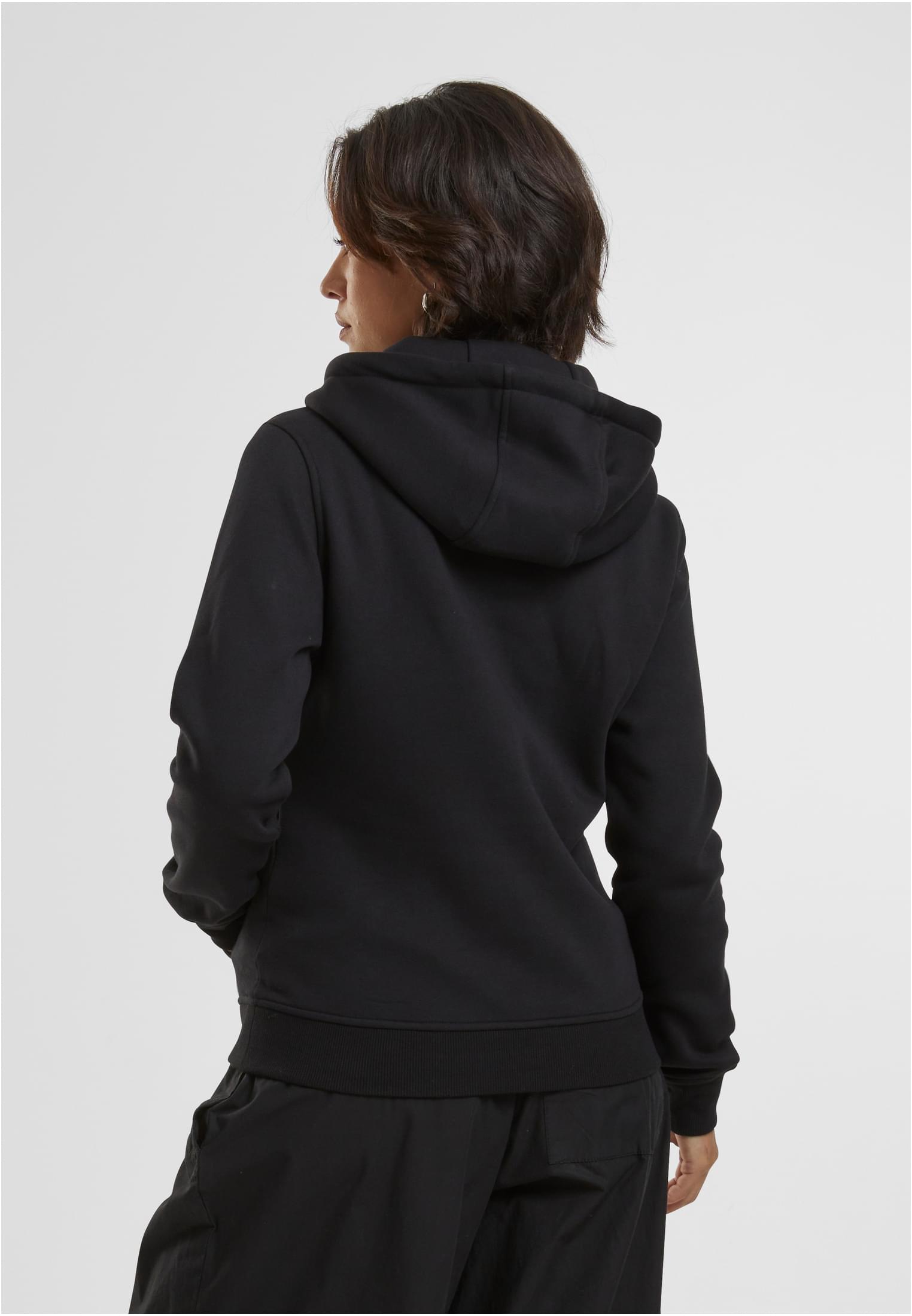 Ladies One Line Fit Hoody black XS - workoutbrands.com