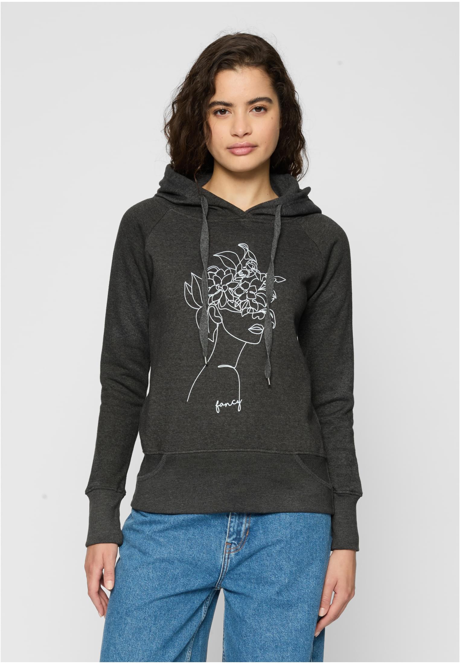 Ladies One Line Fruit Hoody grey XS - workoutbrands.com