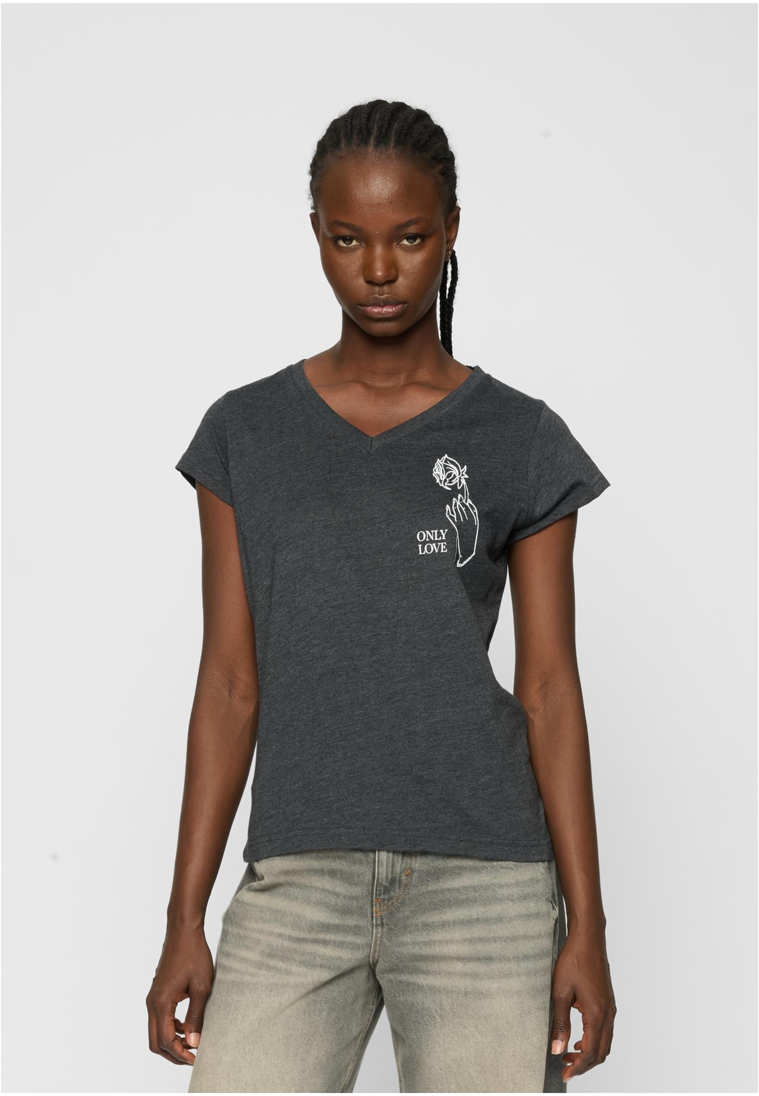 Ladies Only Love Tee olive XS - workoutbrands.com