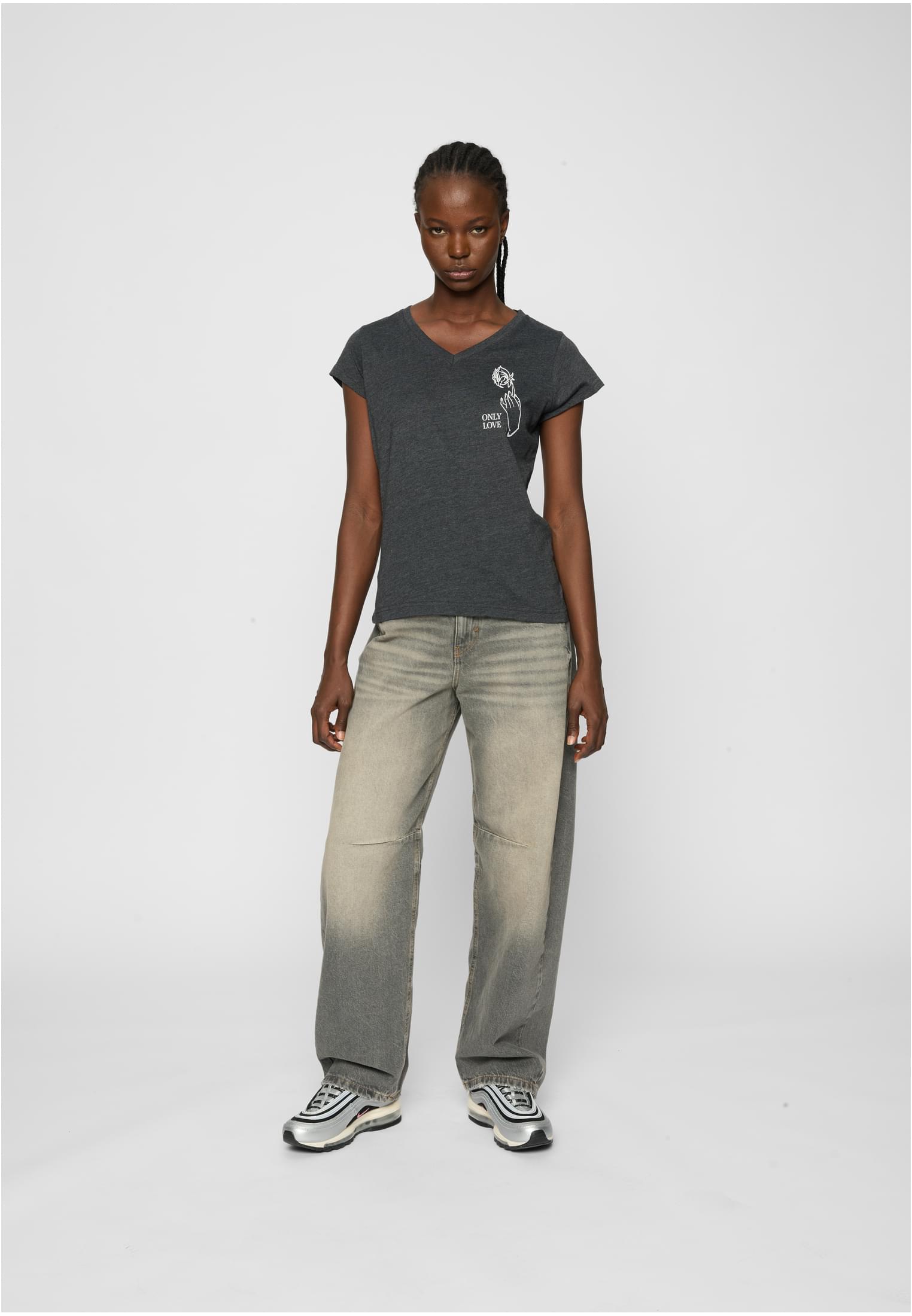 Ladies Only Love Tee olive XS - workoutbrands.com