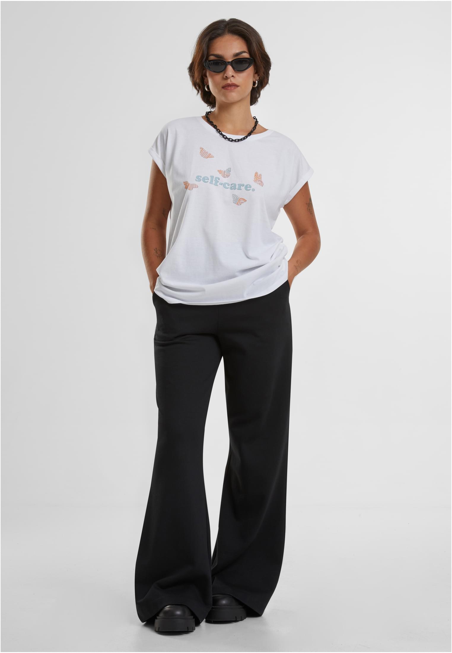 Ladies Self-Care Tee white XS - workoutbrands.com