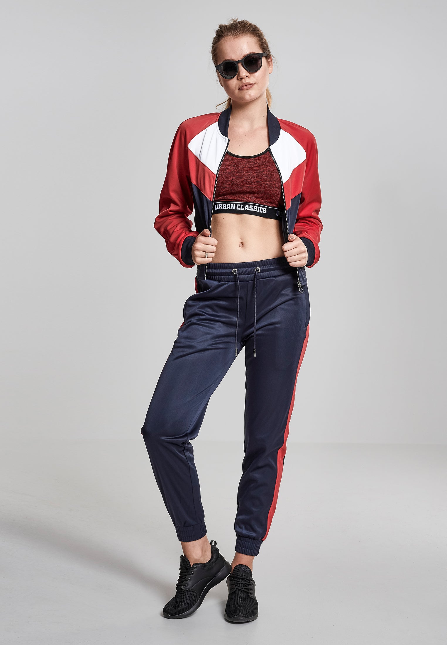 Ladies Short Raglan Track Jacket - workoutbrands.com