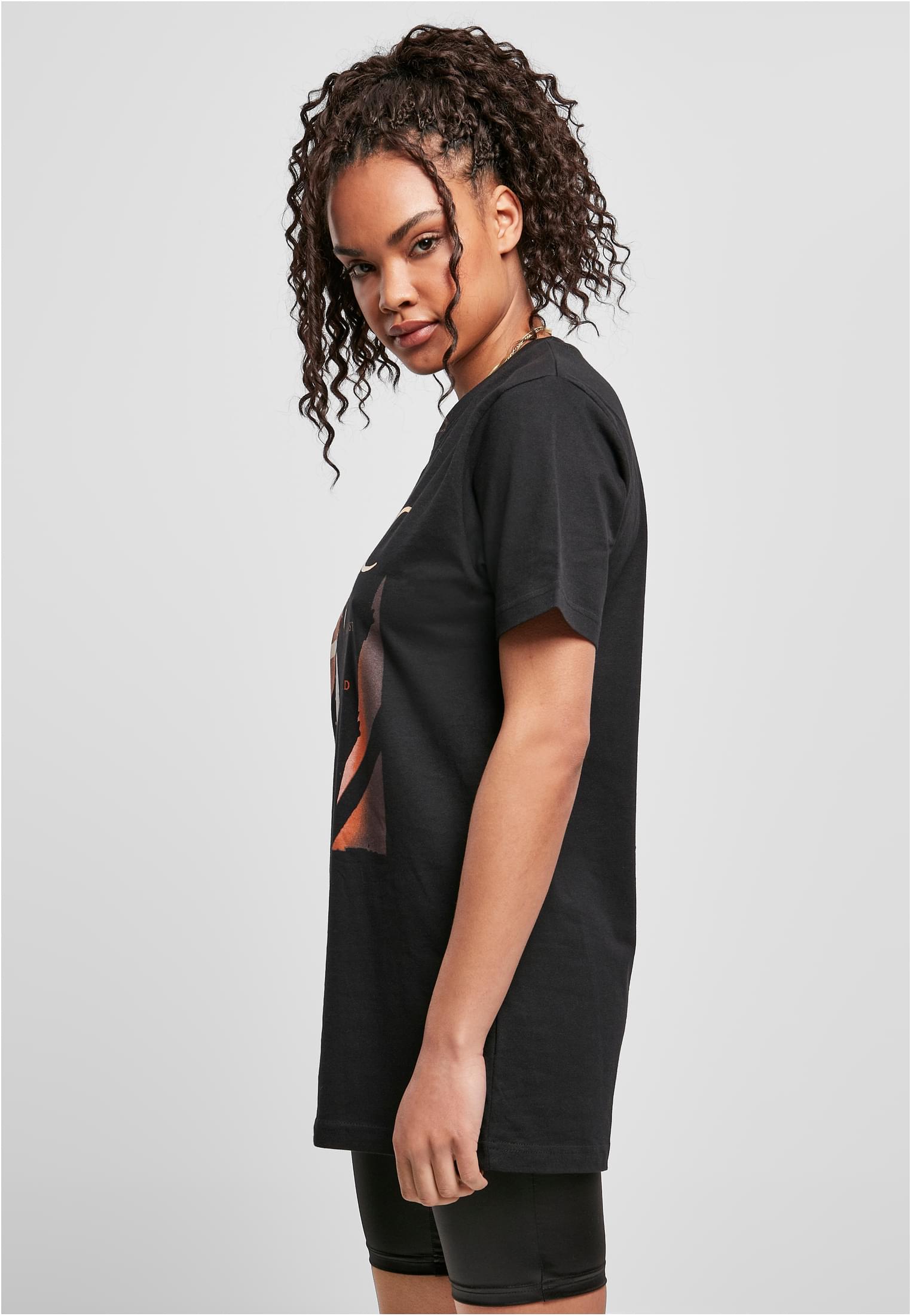 Ladies Tupac Me Against The World Cover Tee black XXL - workoutbrands.com