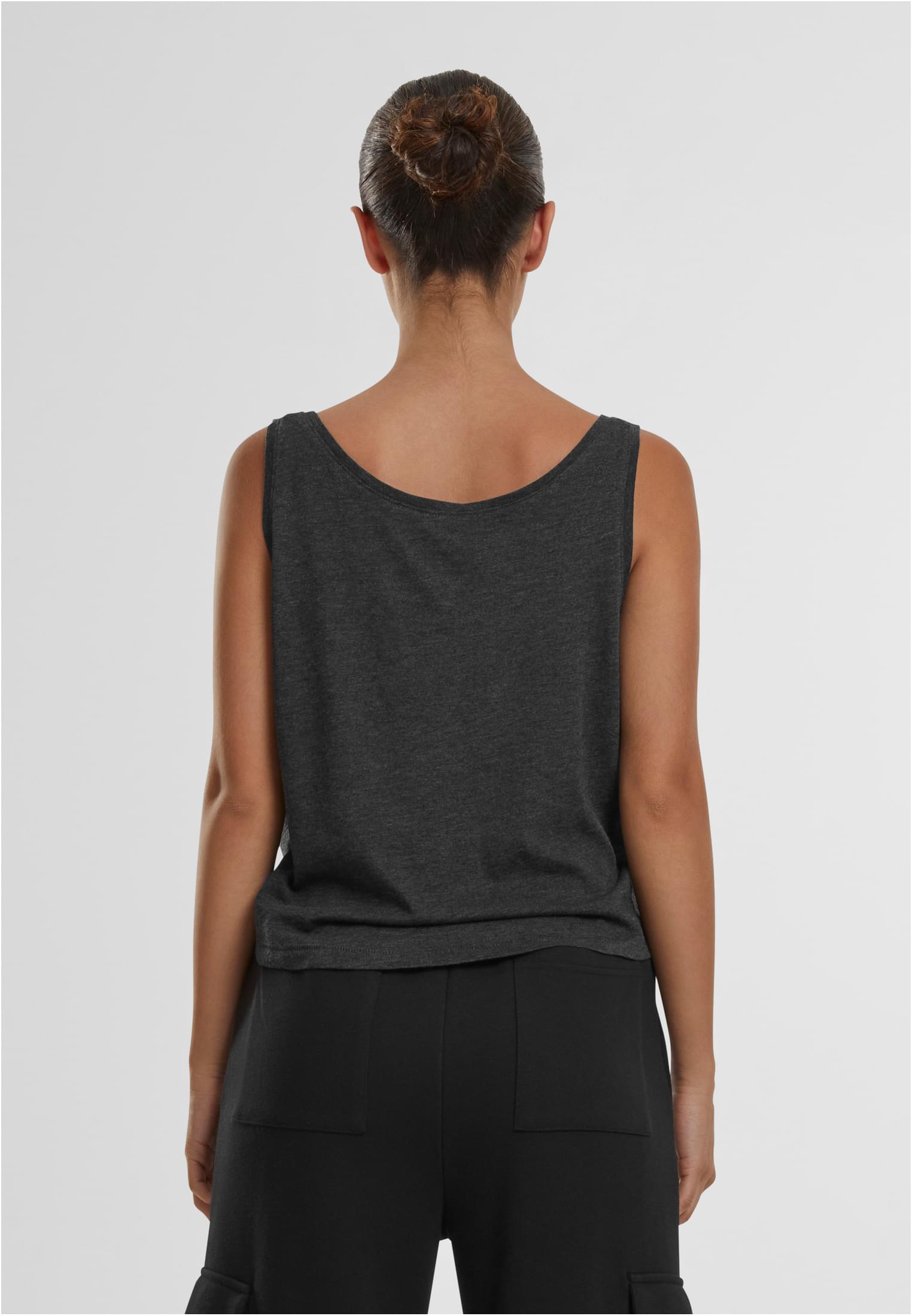 Ladies Waiting For Friday Box Tank heather grey XS - workoutbrands.com