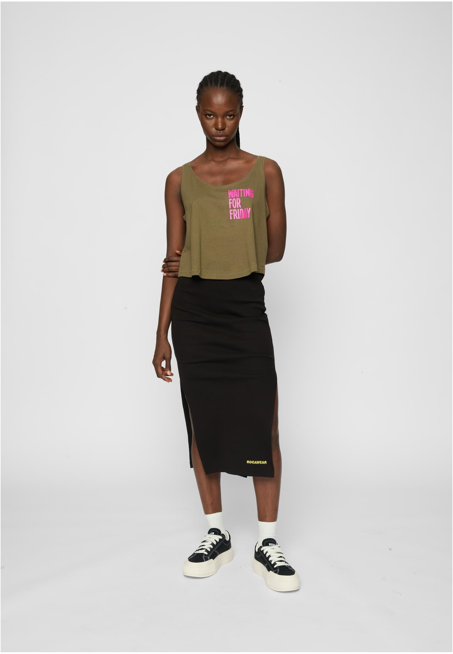 Ladies Waiting For Friday Box Tank heather grey XS - workoutbrands.com