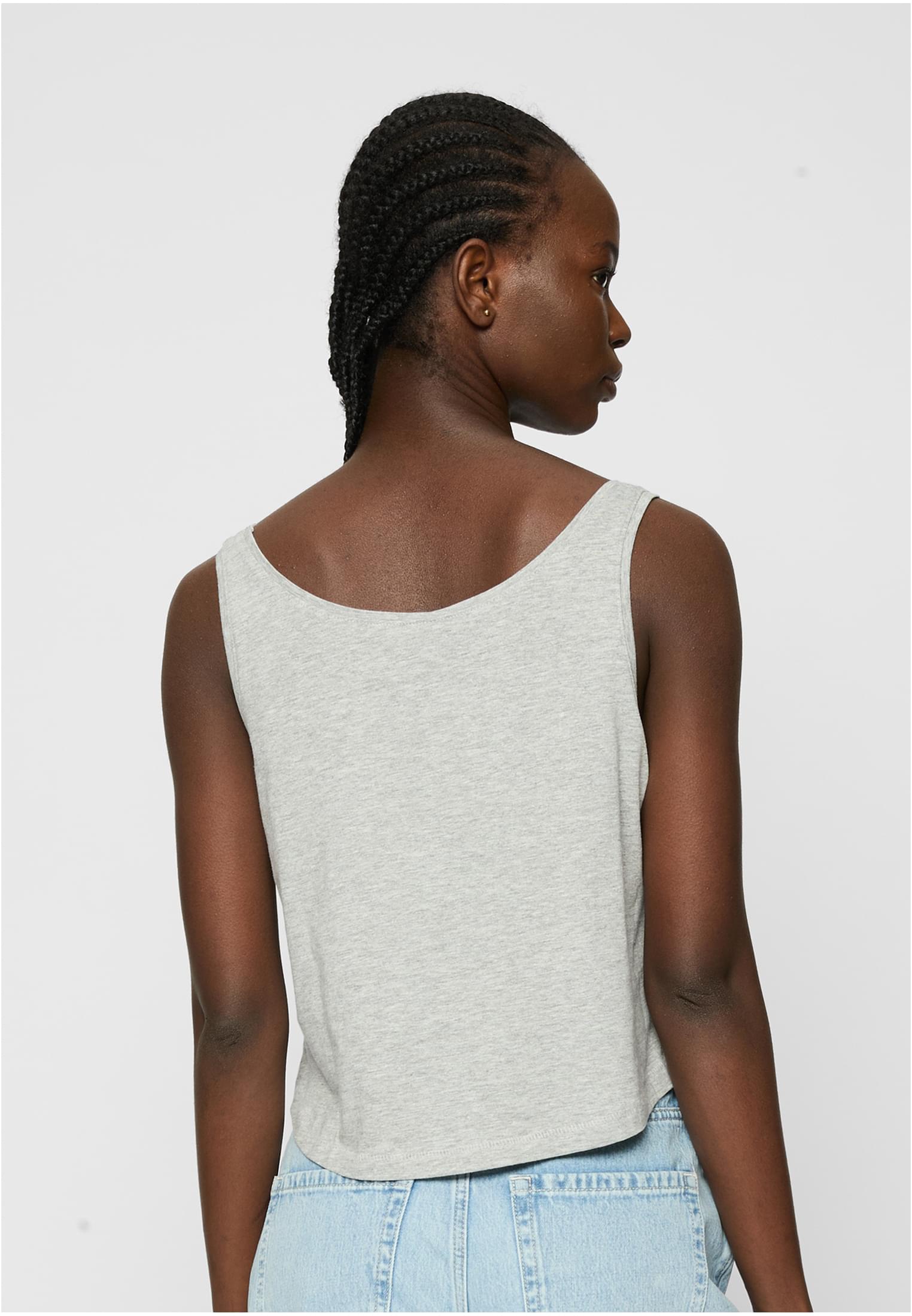 Ladies Waiting For Friday Box Tank heather grey XS - workoutbrands.com