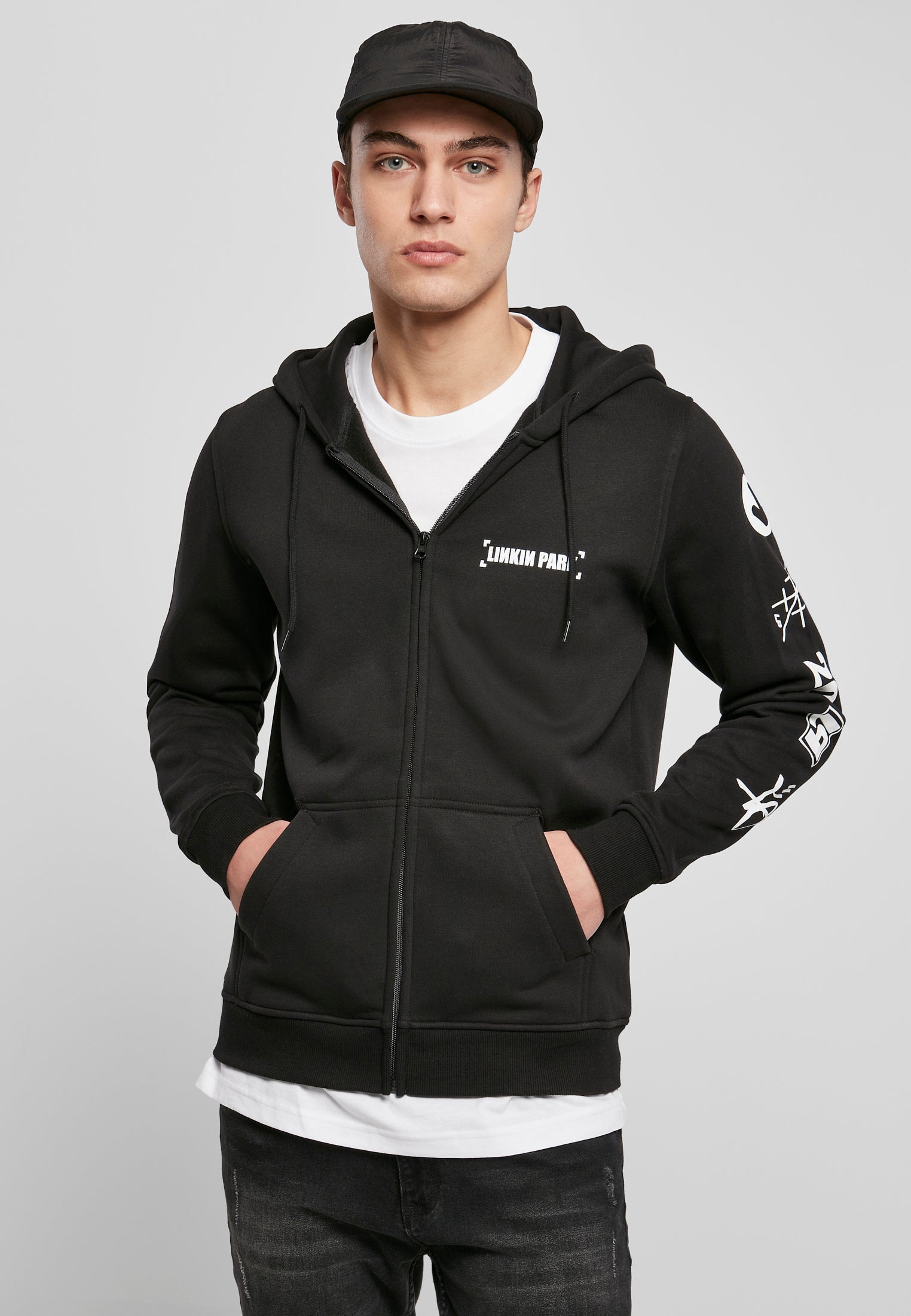Linkin Park Anniversary Logo Zip Hoody black XXL - workoutbrands.com