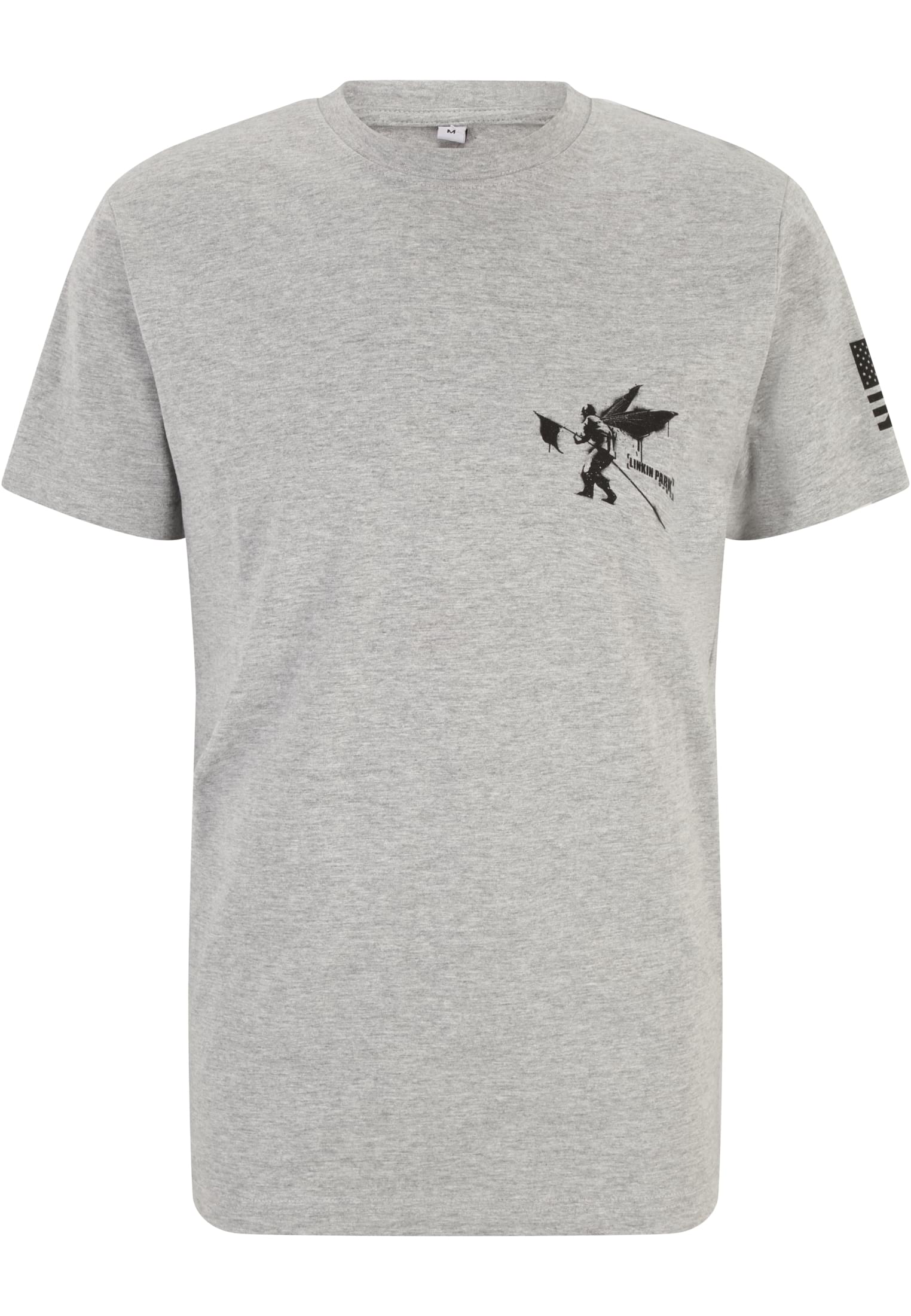 Linkin Park Flag Tee heather grey XXL - workoutbrands.com