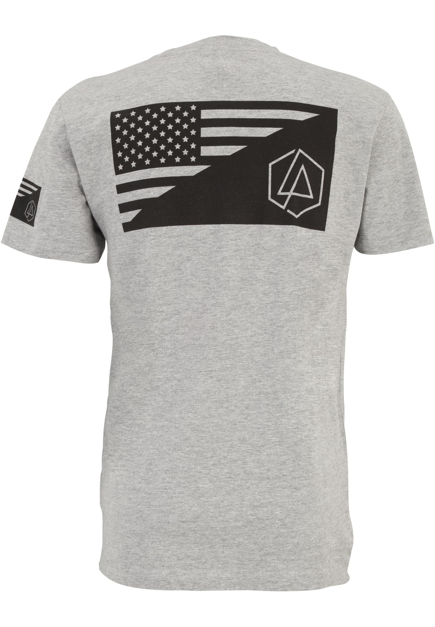 Linkin Park Flag Tee heather grey XXL - workoutbrands.com