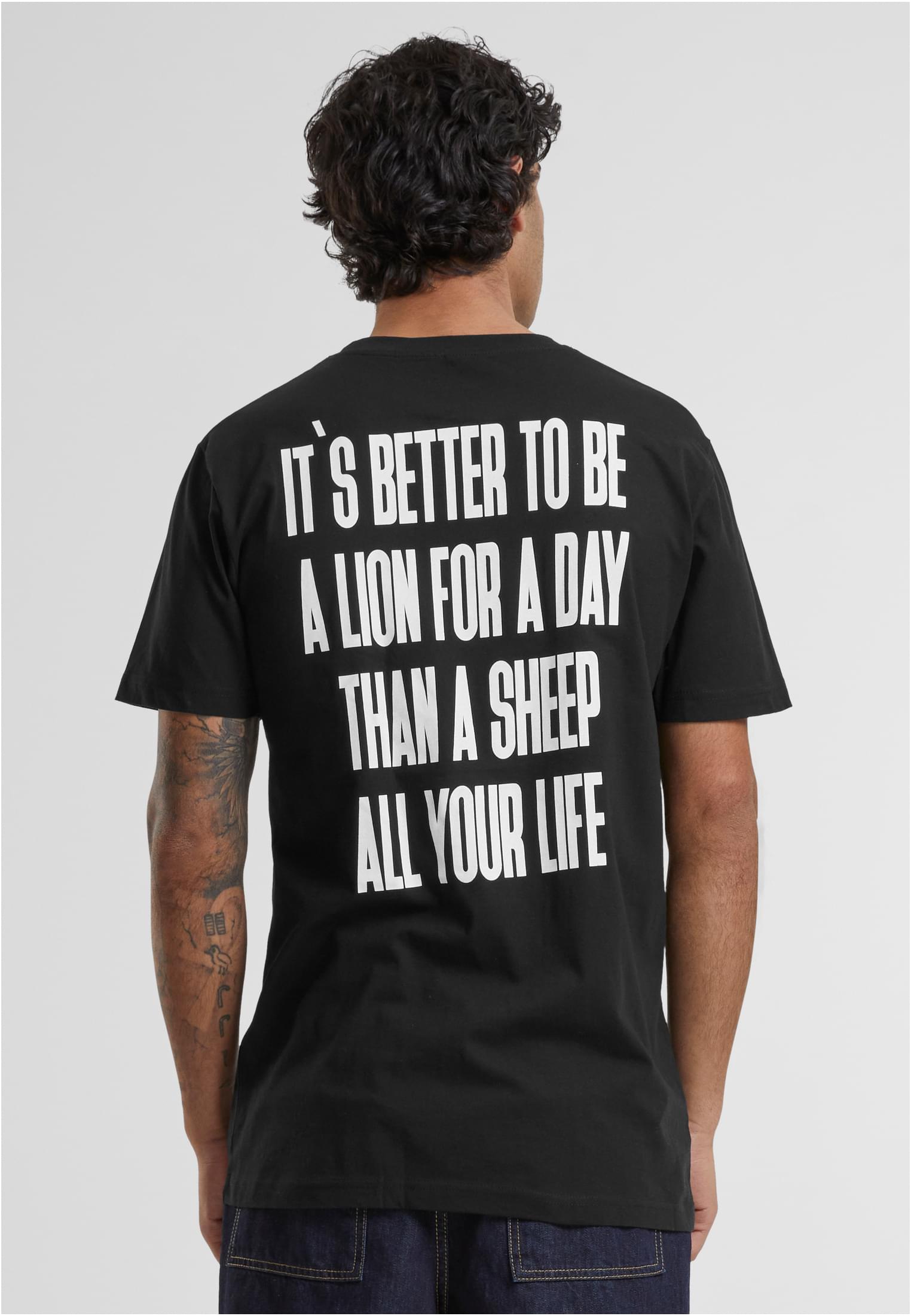 Lion Face Tee black XXL - workoutbrands.com