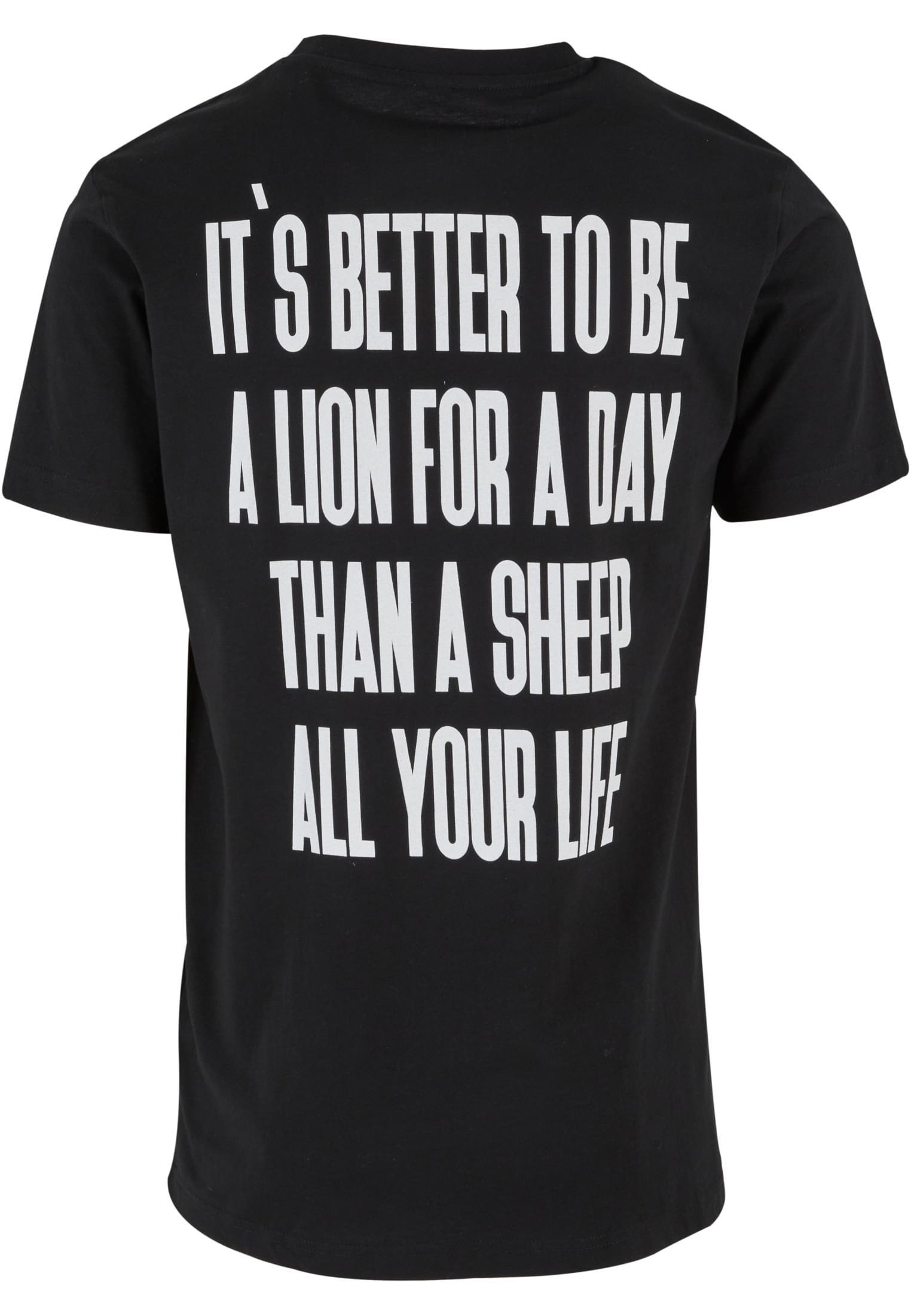 Lion Face Tee black XXL - workoutbrands.com
