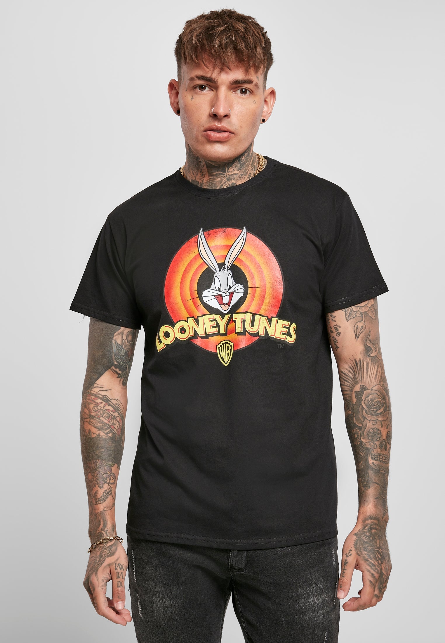 Looney Tunes Bugs Bunny Logo Tee black XXL - workoutbrands.com