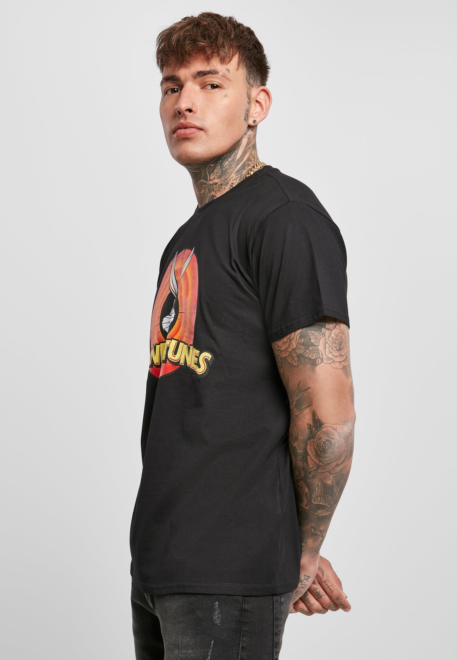 Looney Tunes Bugs Bunny Logo Tee black XXL - workoutbrands.com