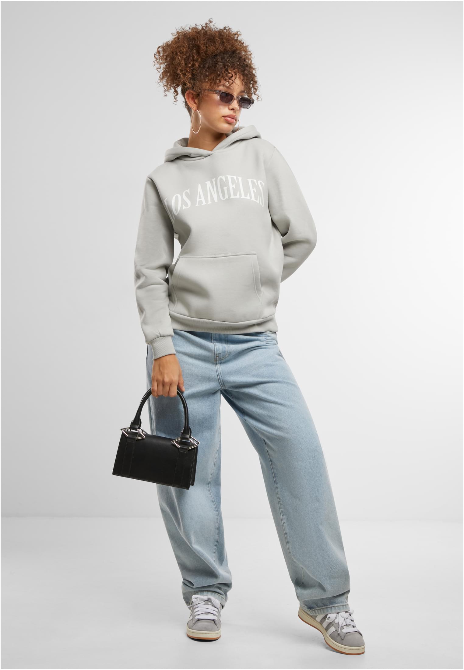 Los Angeles Ladies Fluffy Hoody lightasphalt XXL - workoutbrands.com